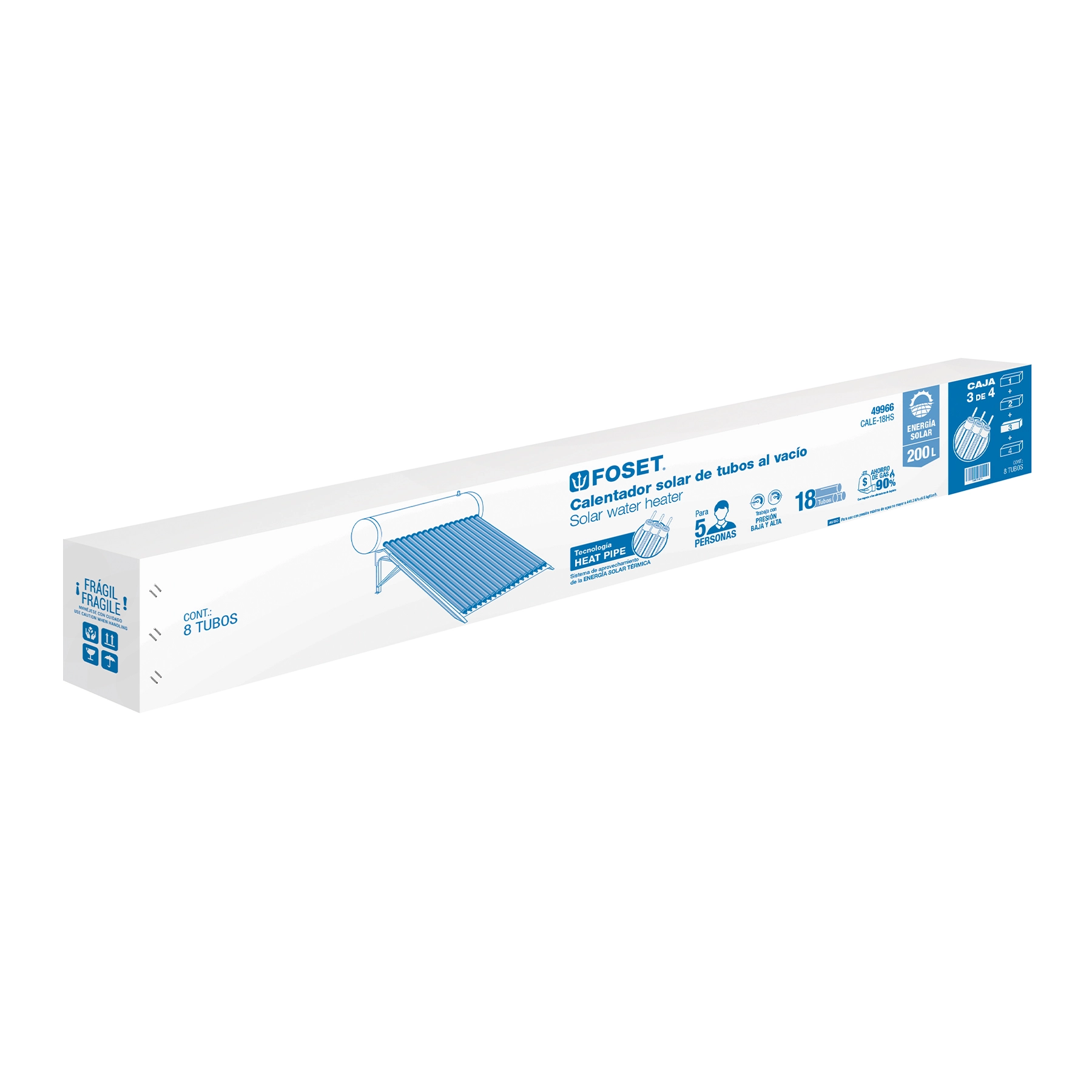 Caja de empaque de repuesto para CALE-18HS-3, FOSET