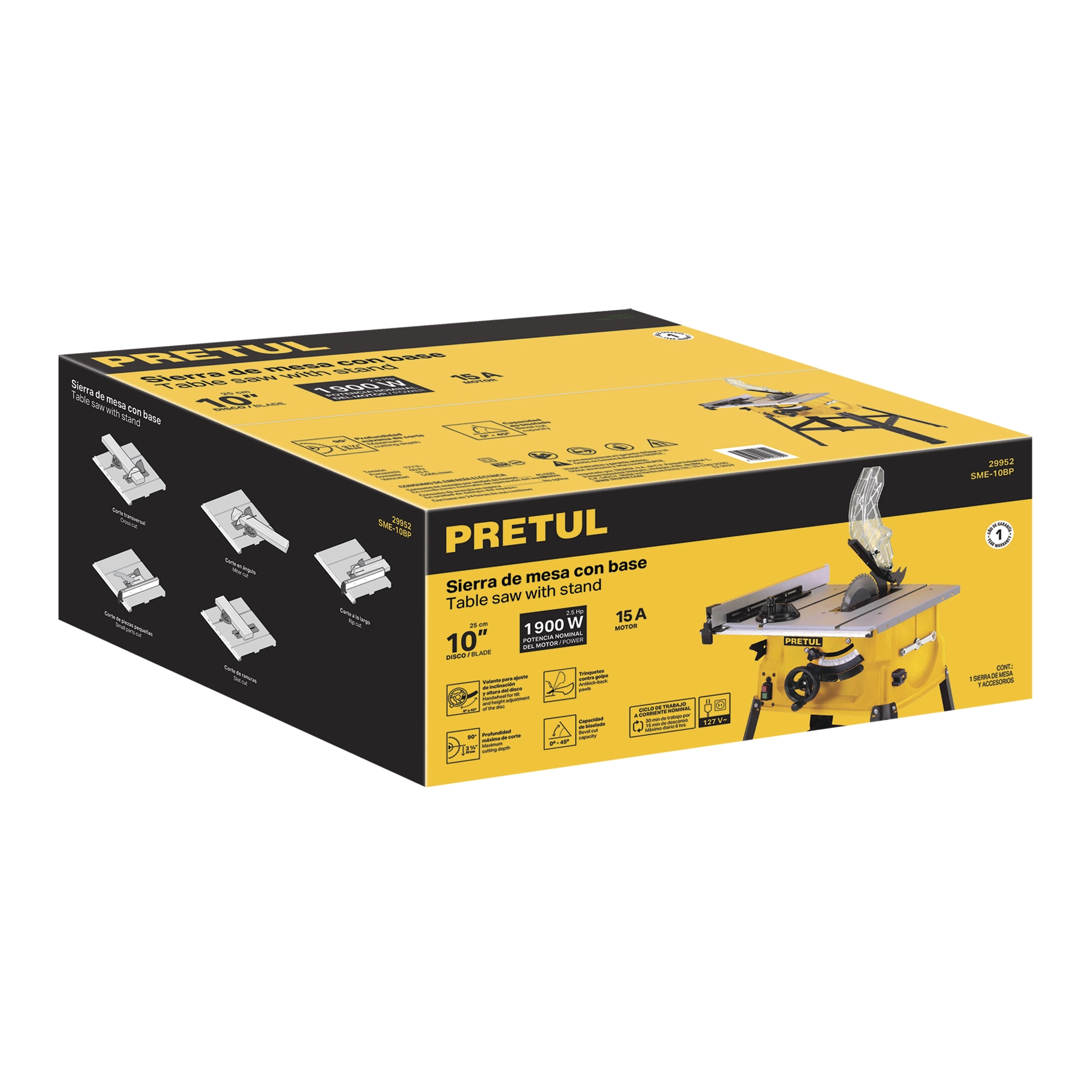Caja de empaque de repuesto para SME-10BP, PRETUL