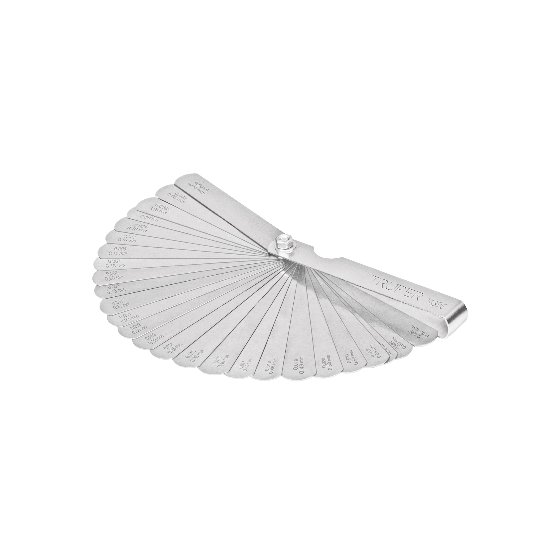 Calibrador de 26 hojas std / mm, TRUPER