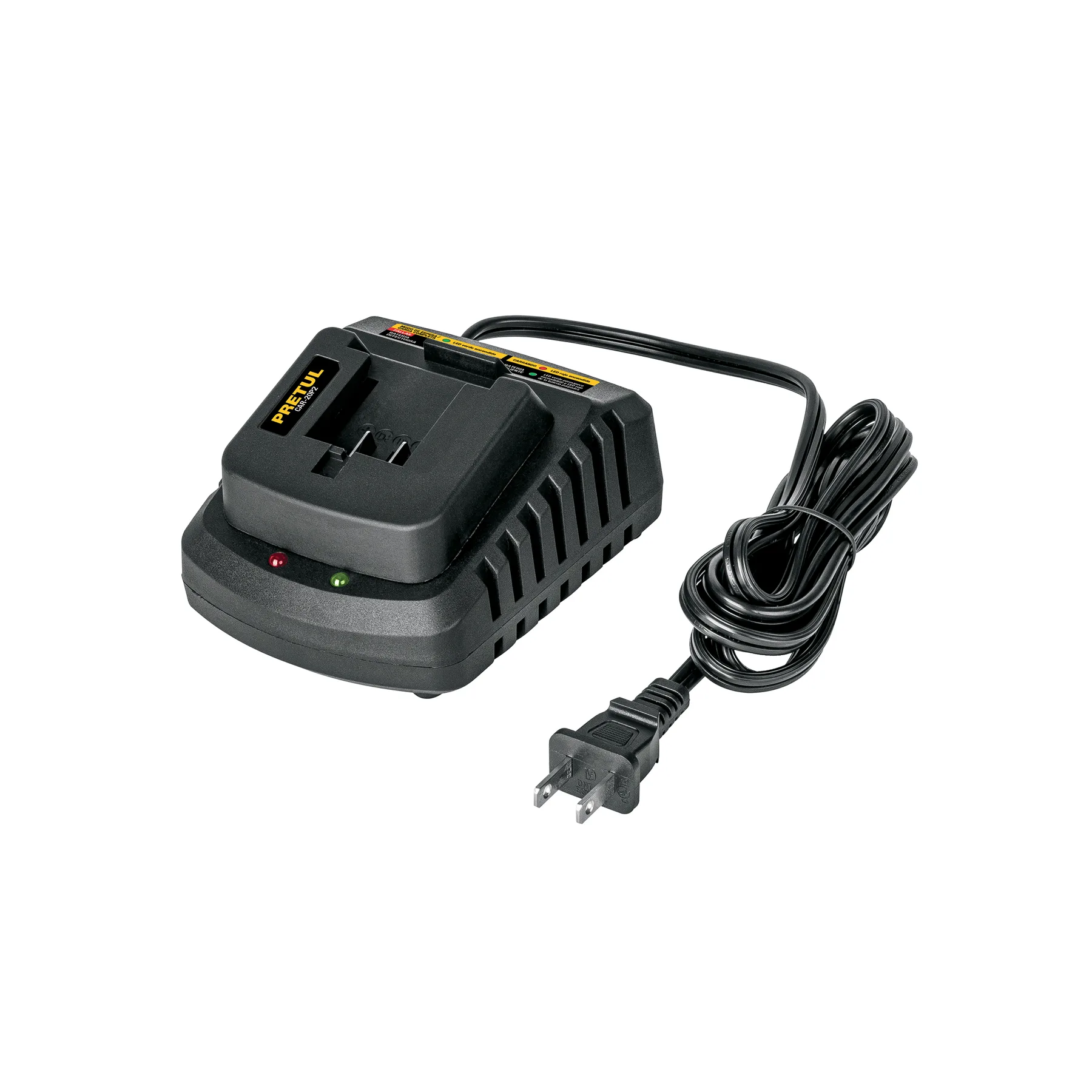 Cargador de baterías de ion litio 20V, PRETUL