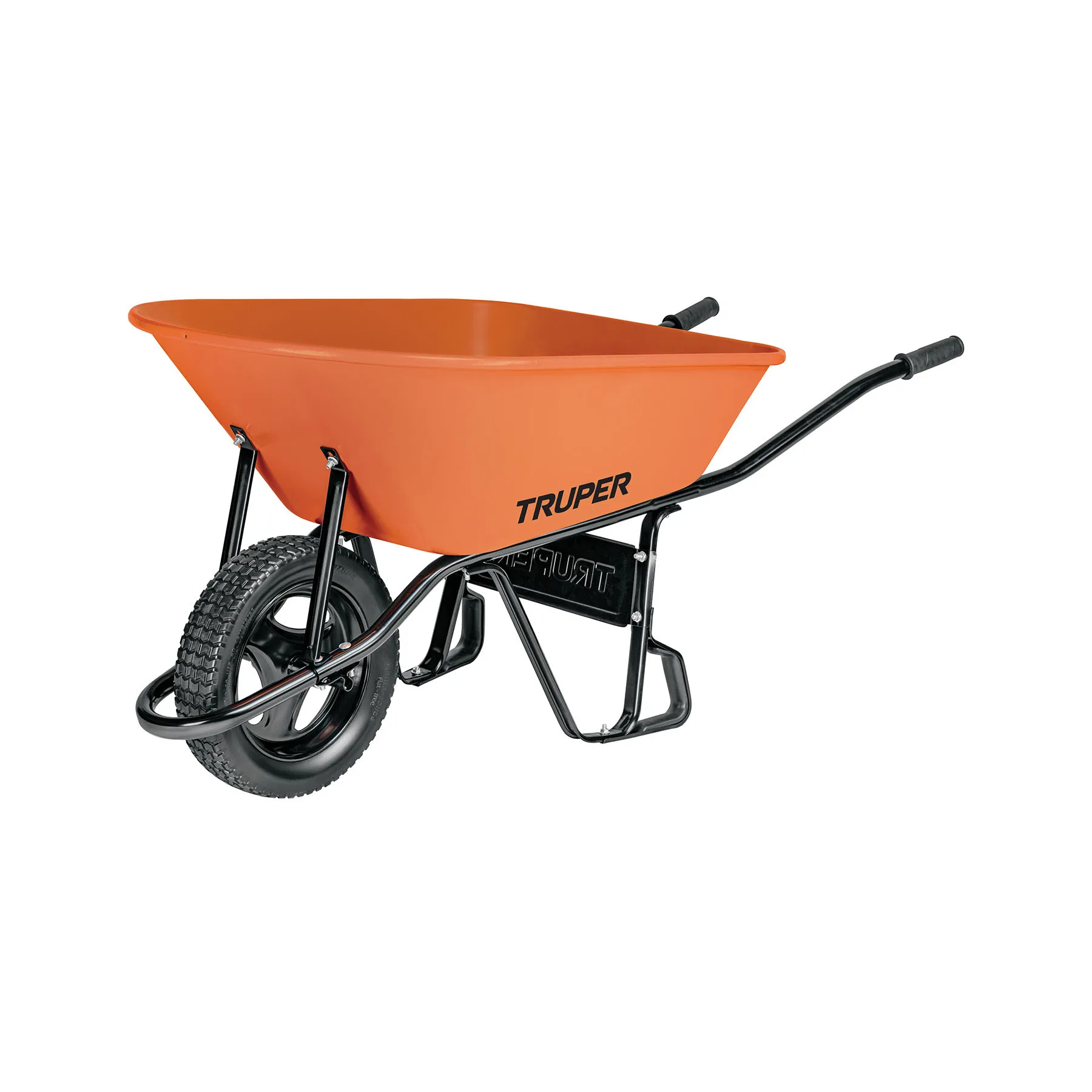 Carretilla 8 ft3 Imponchable, bastidor tubular, TRUPER