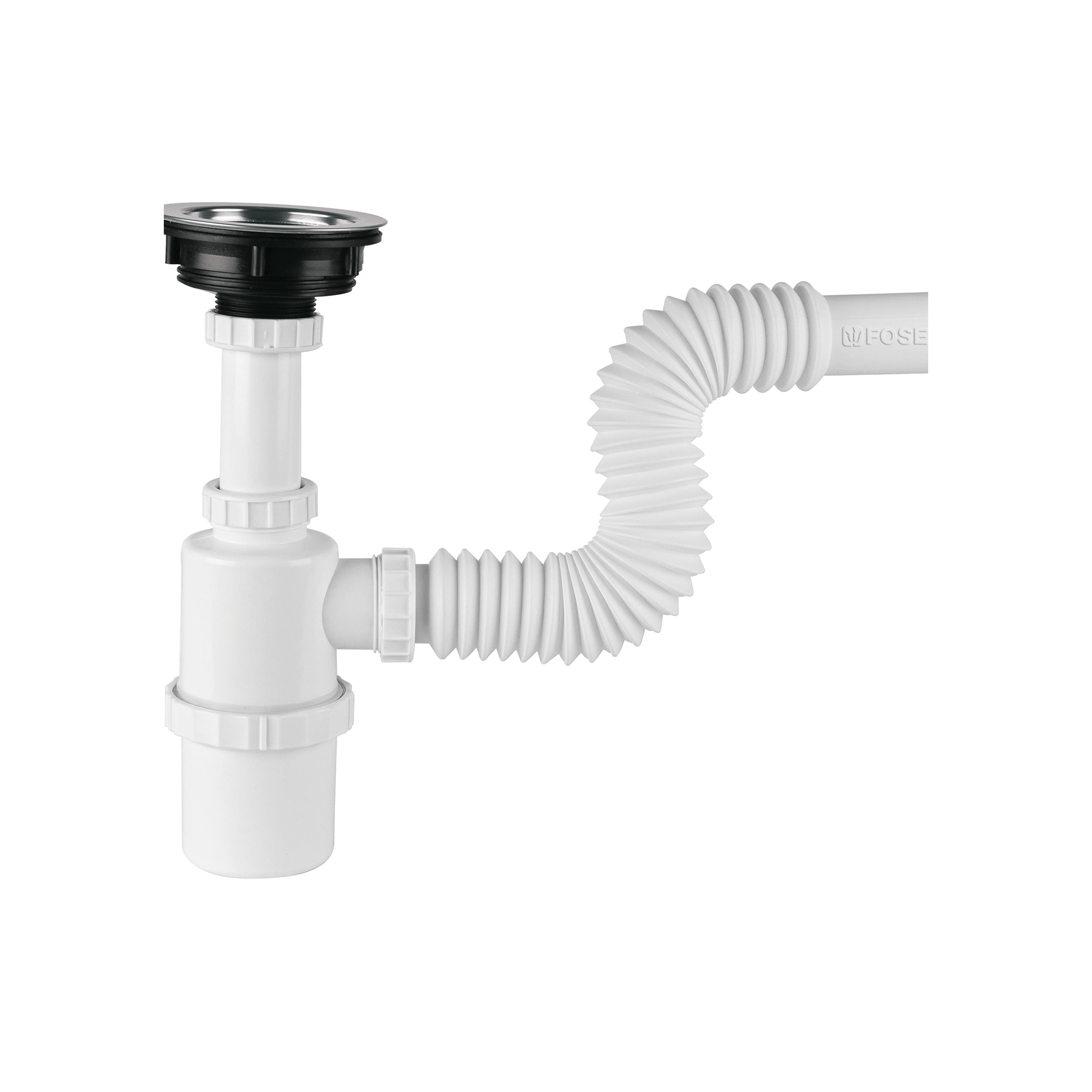 Céspol de bote con contracanasta de acero inoxidable, FOSET