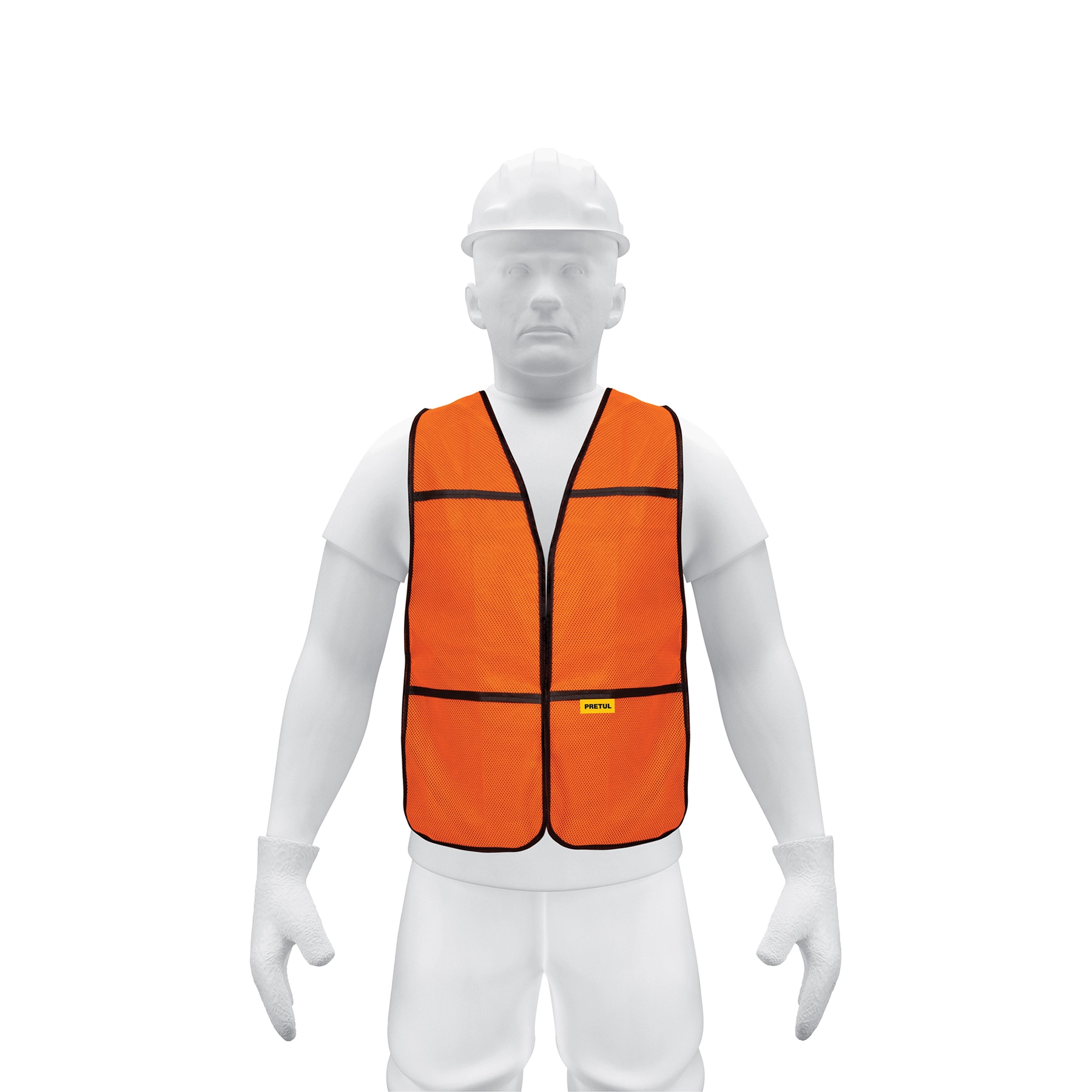 Chaleco de seguridad, uso de día, naranja, PRETUL