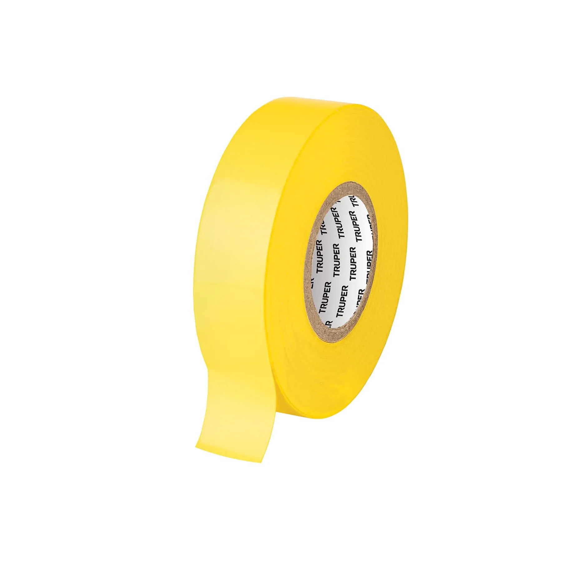 Cinta de aislar de 18 m x 19 mm, amarilla, TRUPER