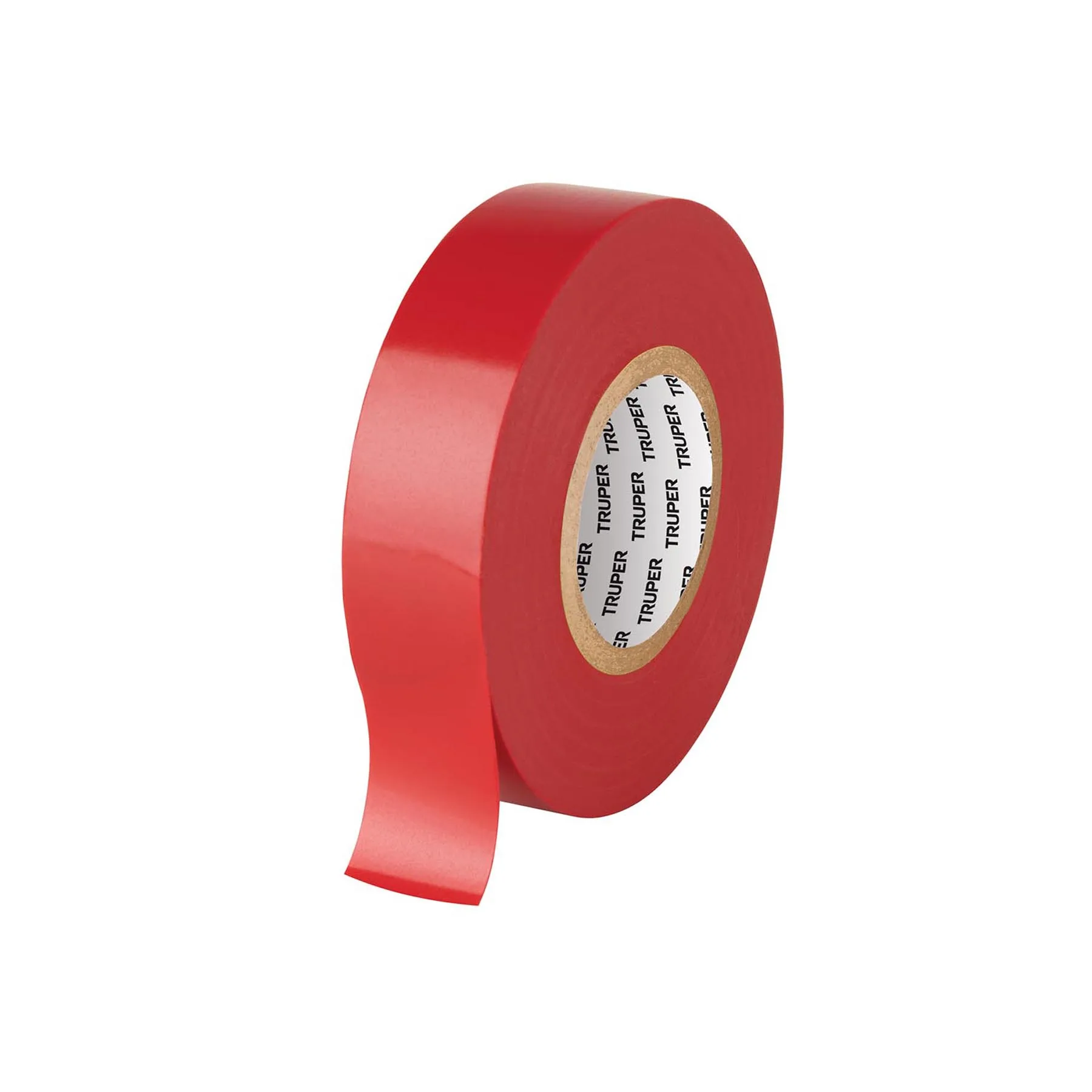 Cinta de aislar de 18 m x 19 mm, roja, TRUPER