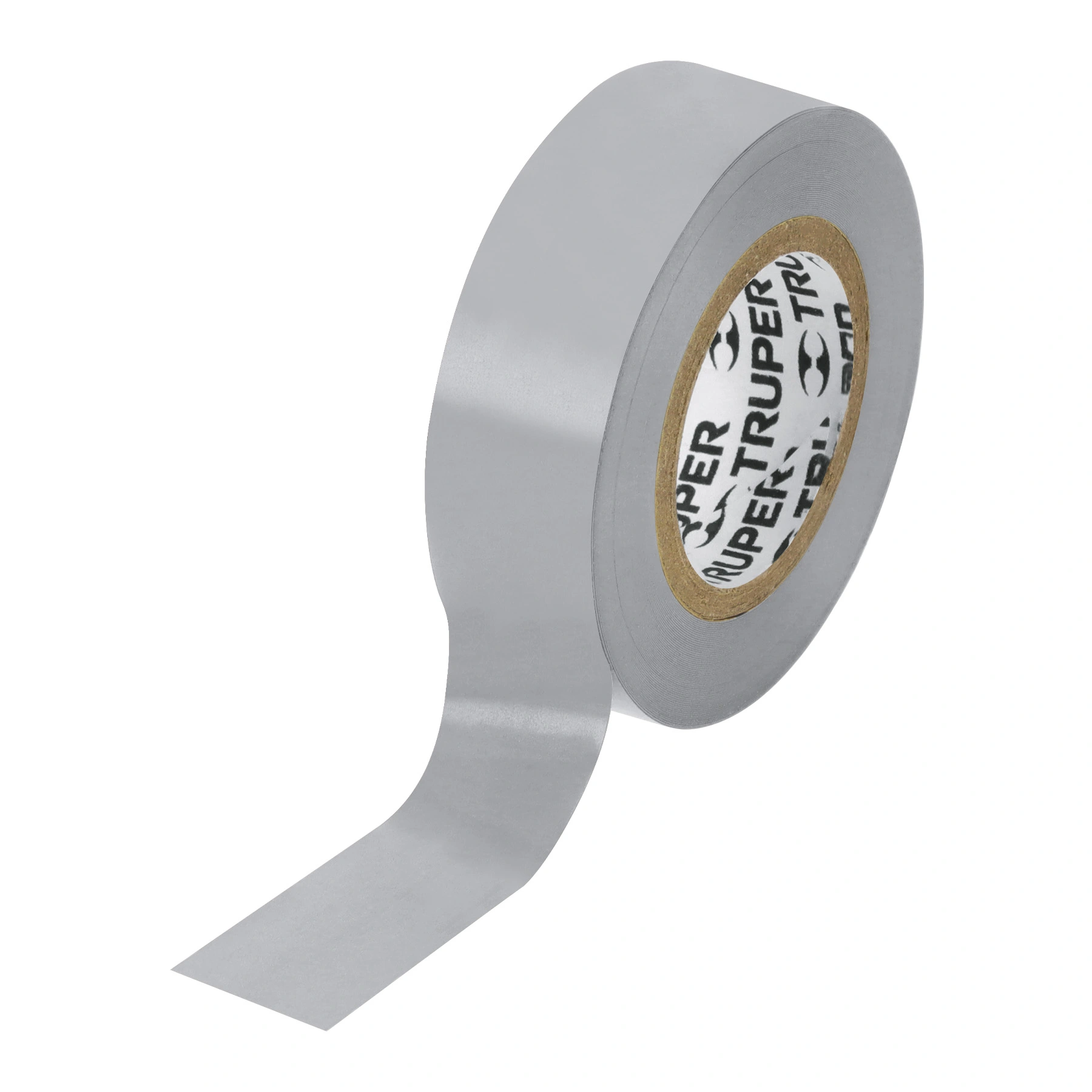 Cinta de aislar de 9 m x 19 mm, gris, TRUPER