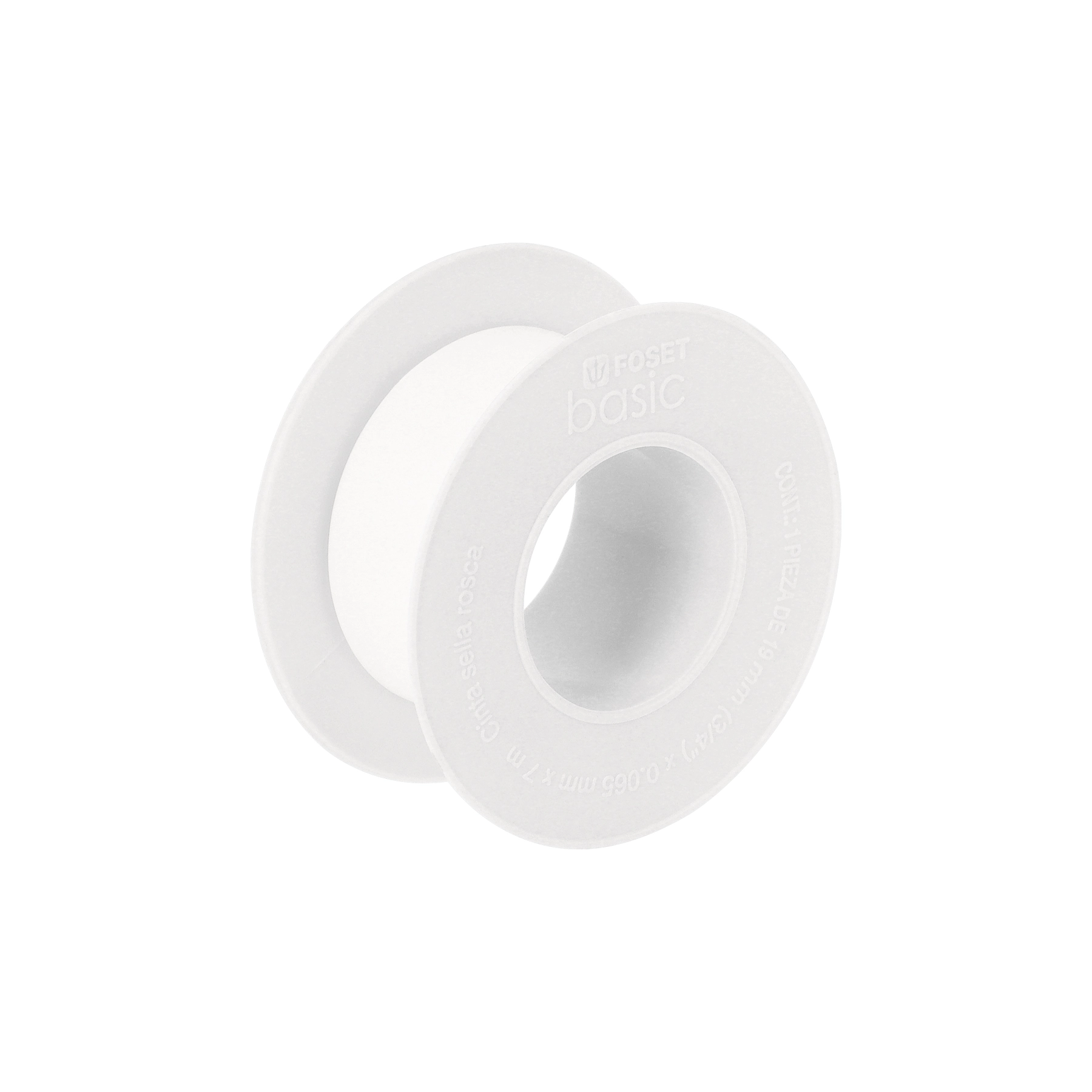 Cinta sella roscas 3/4' x 7m, uso general, FOSET BASIC