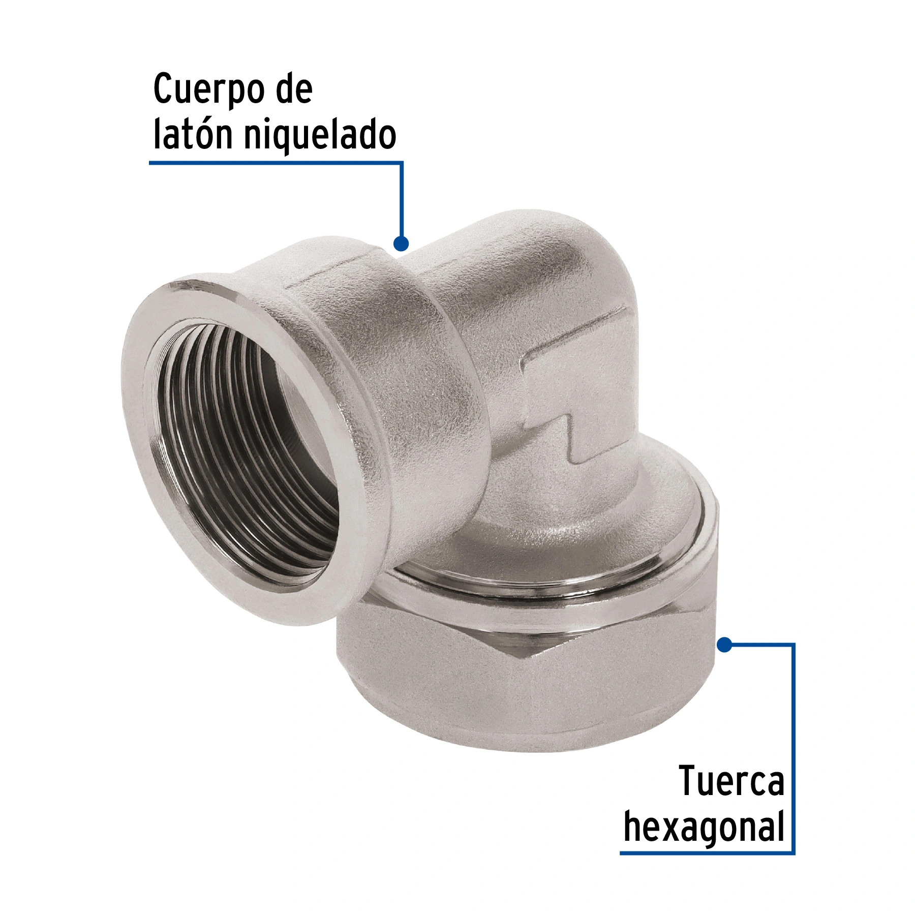 Codo 90° para PEALPE, 3/4', con rosca hembra, FOSET