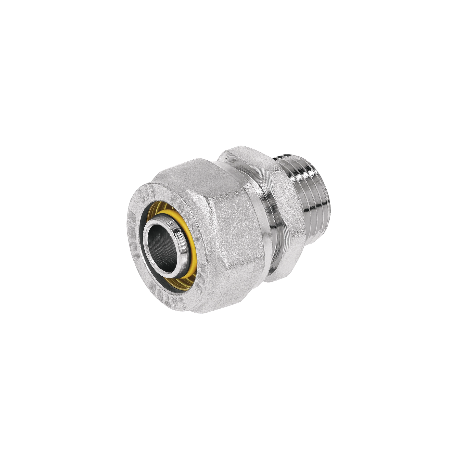 Conector para PEALPE, 3/8x3/8', con rosca macho, FOSET