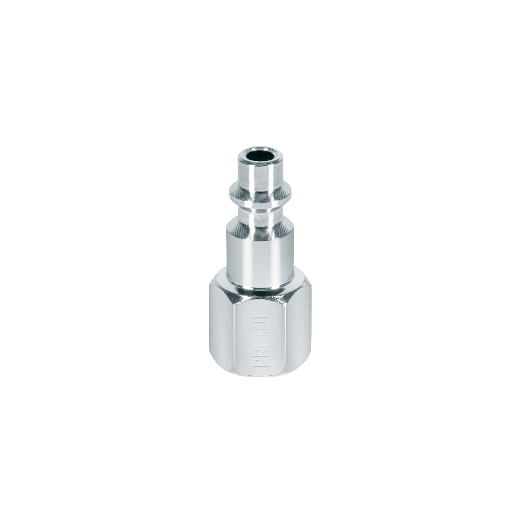 Conector rápido de acero, hembra, cuerda 1/4' NPT, PRETUL