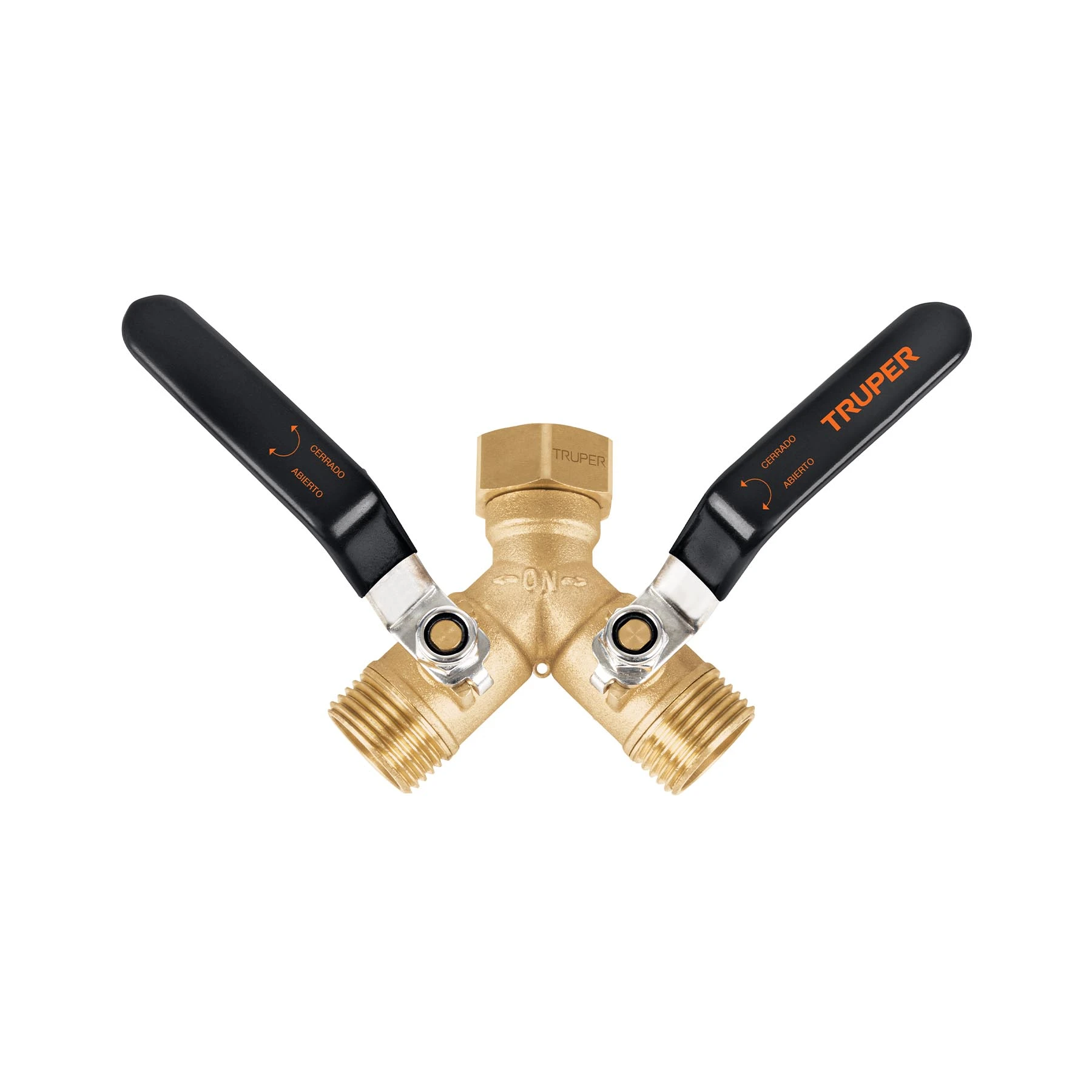 Conector 'Y' 3/4' cuerpo robusto con tuerca móvil p/manguera