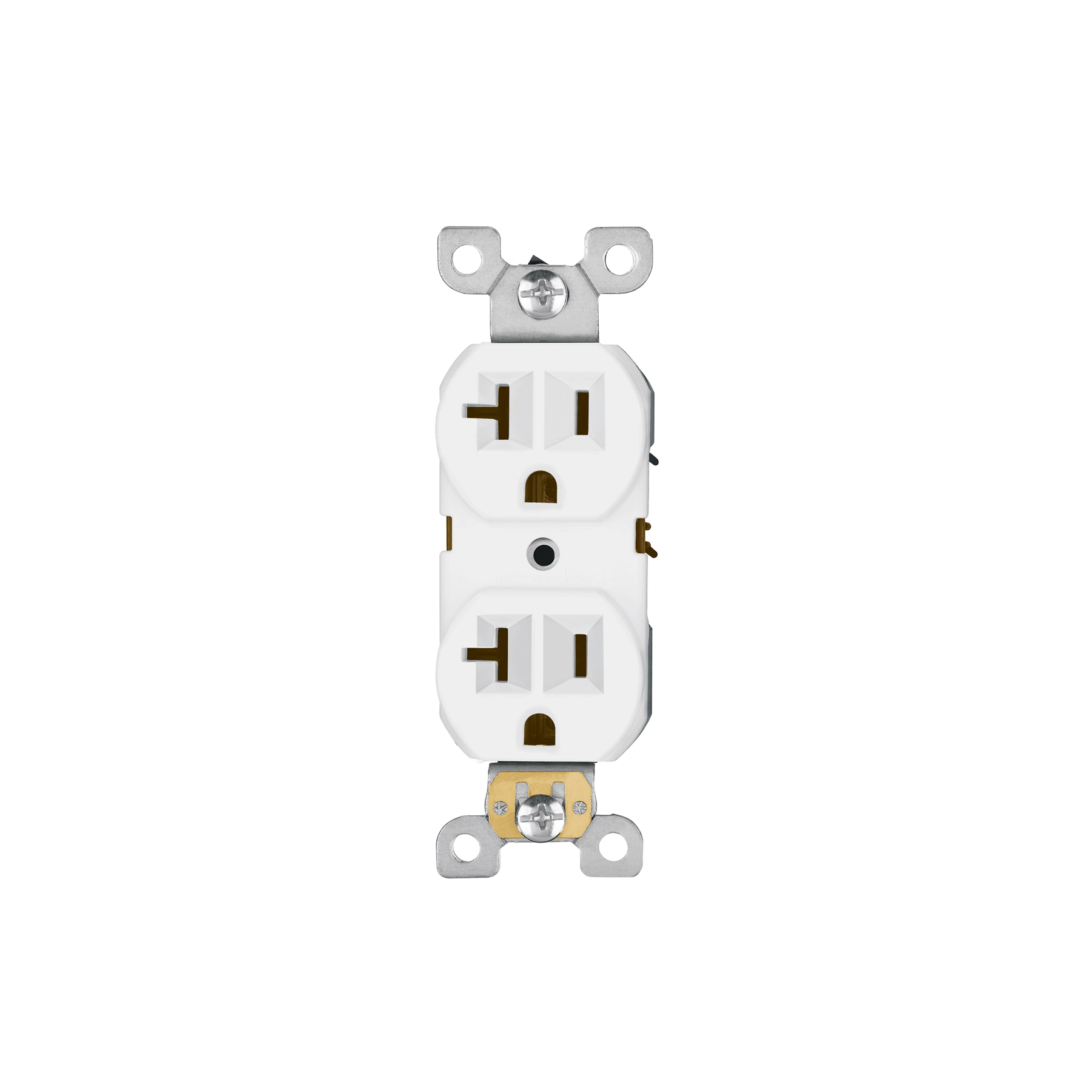 Contacto dúplex, 2 polos 3 hilos, 20 A, Standard, blanco