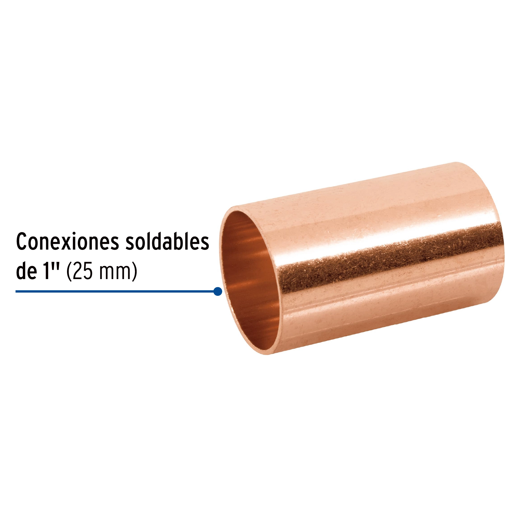 Cople de cobre 1', sin ranura, FOSET