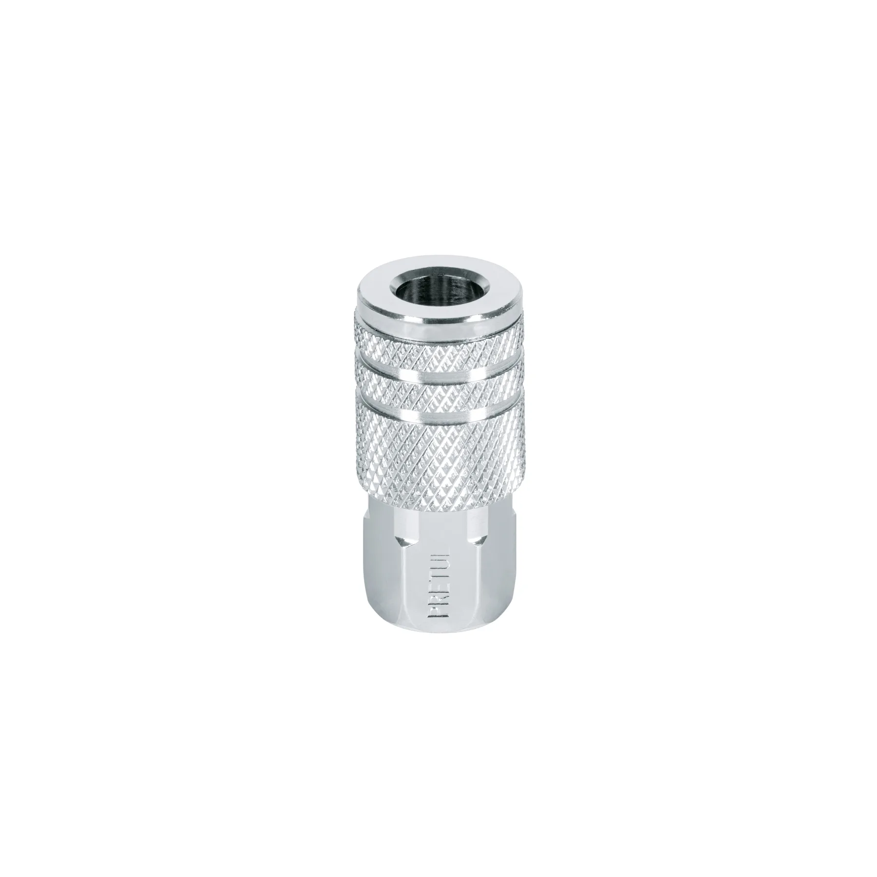 Cople rápido de acero, hembra, cuerda 1/4' NPT, PRETUL