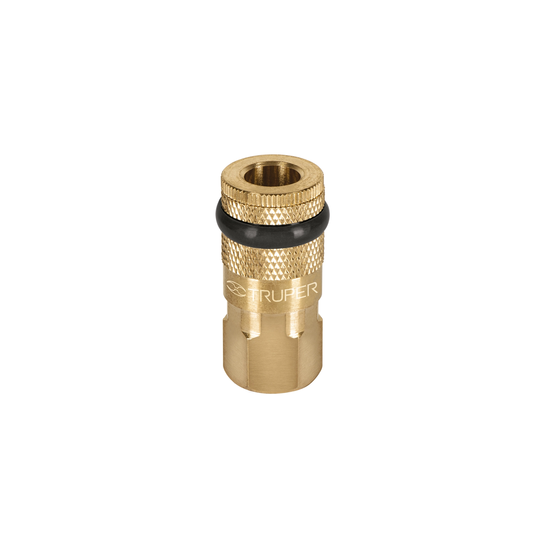 Cople rápido de latón, hembra, cuerda 1/4' NPT, TRUPER
