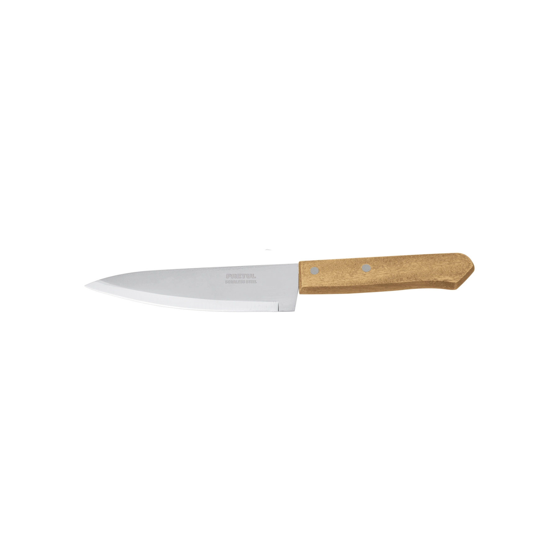 Cuchillo de chef 7' mango de madera, PRETUL