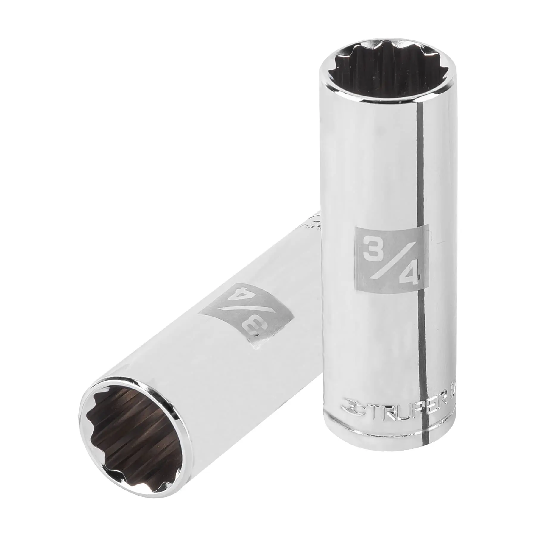 Dado largo de 3/4', 12 puntas, cuadro 1/2', TRUPER