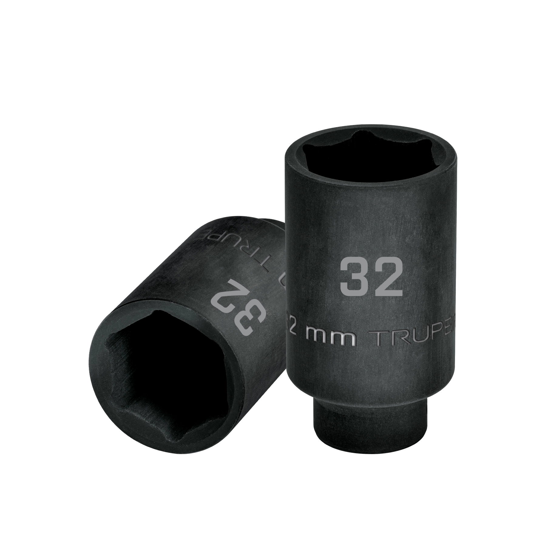Dado largo impacto de 32 mm, 6 puntas, cuadro 1/2', TRUPER