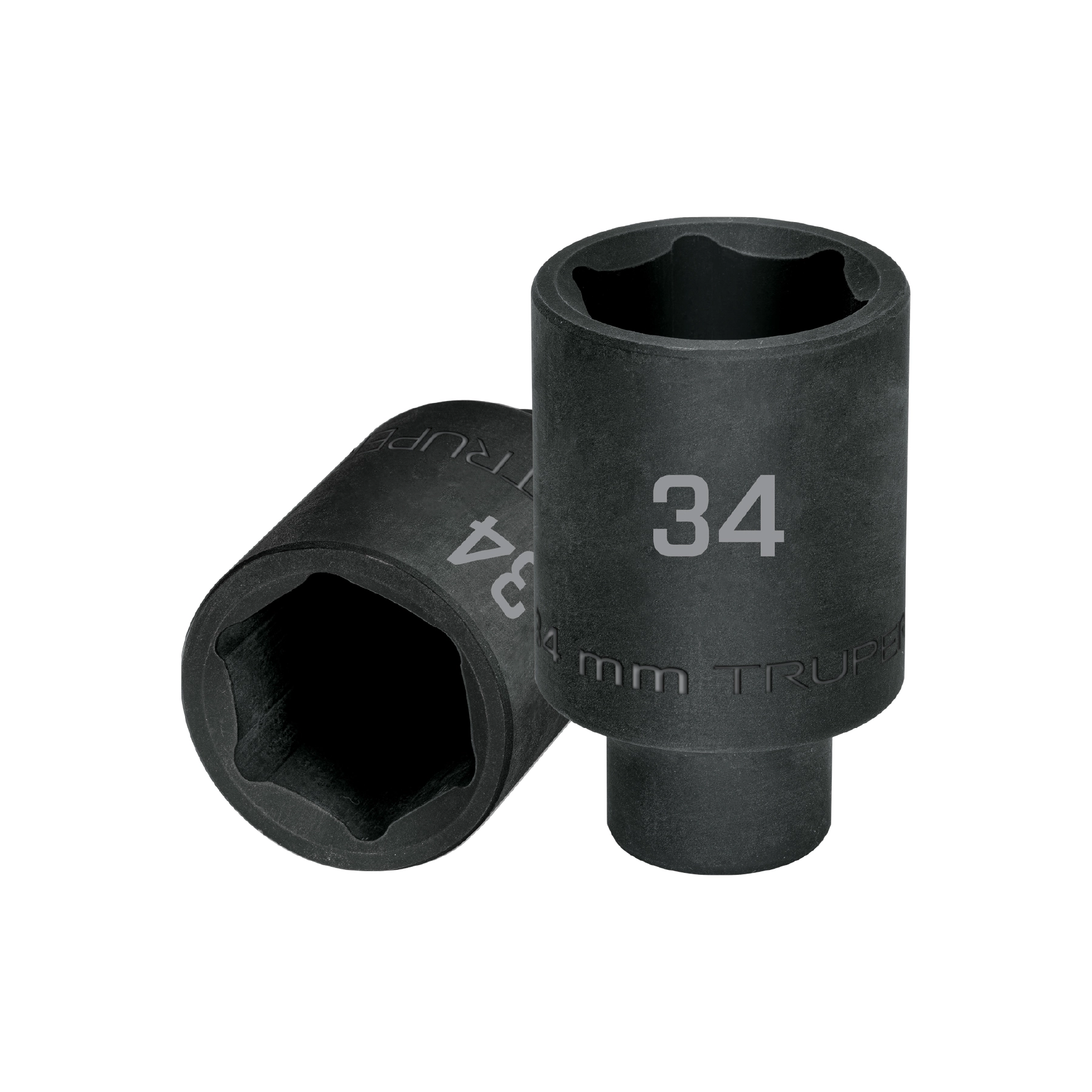 Dado largo impacto de 34 mm, 6 puntas, cuadro 1/2', TRUPER