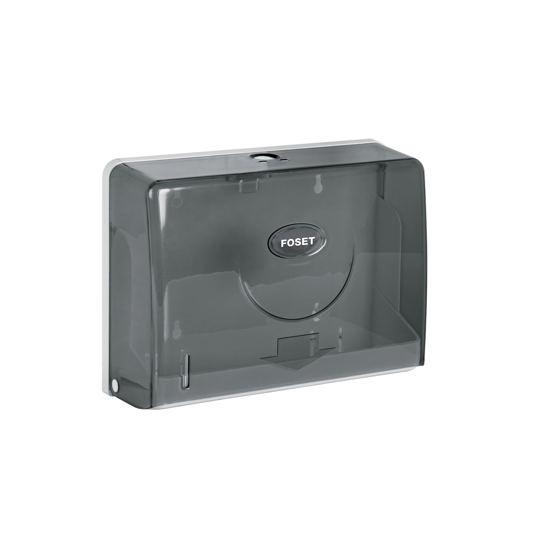 Dispensador chico para toallas de papel, humo, FOSET BASIC