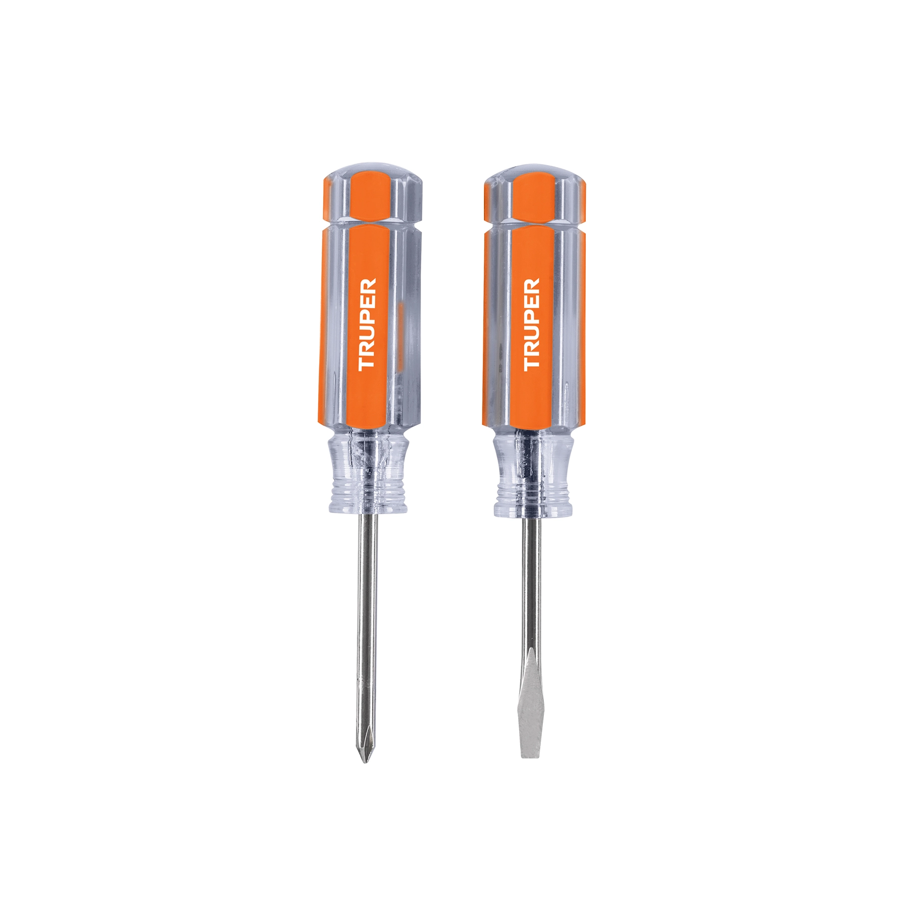 Dúo de mini desarmadores mango de acetato, TRUPER