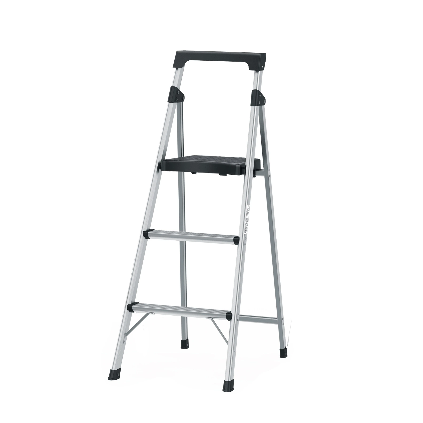 Escalerilla tubular plegable, 3 peldaños, aluminio, TRUPER