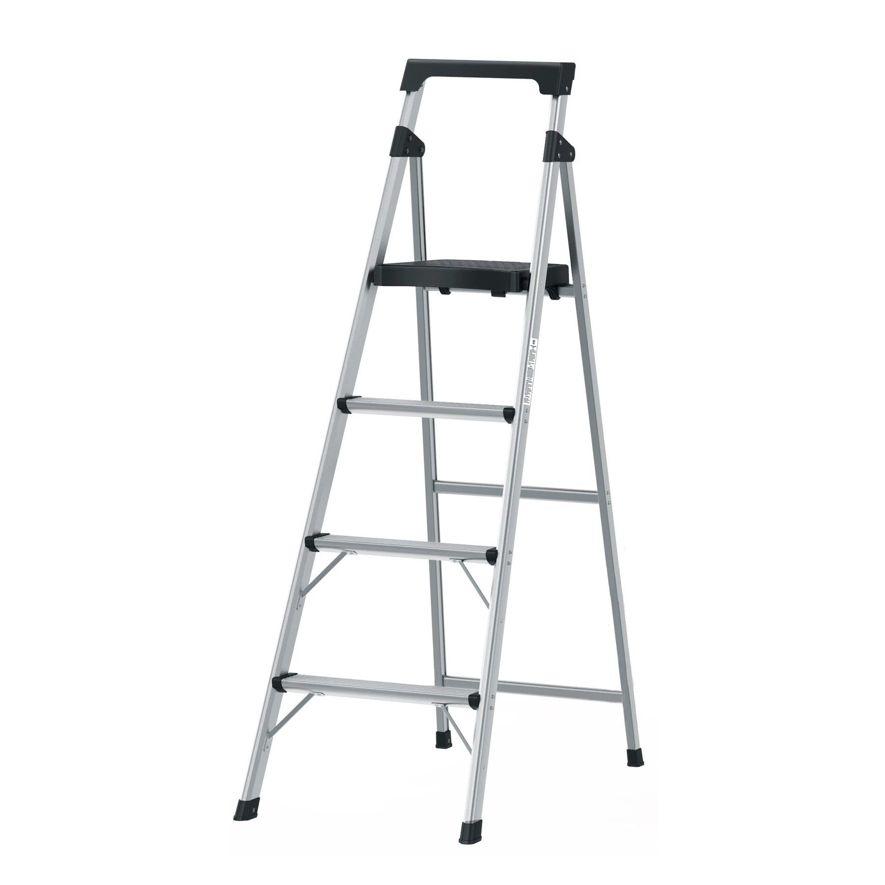 Escalerilla tubular plegable, 4 peldaños, aluminio, TRUPER