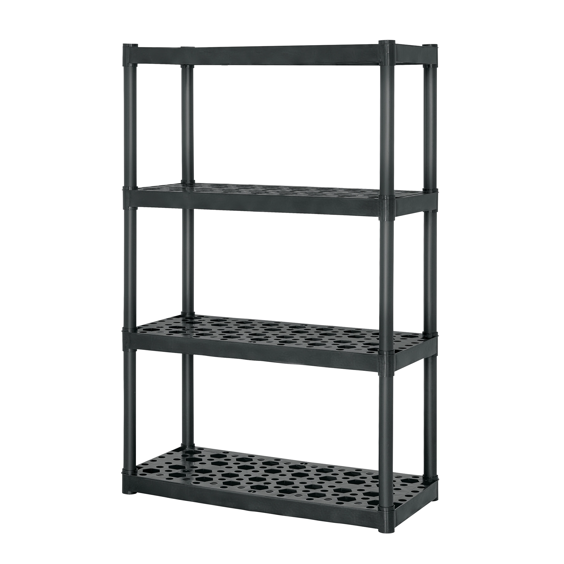Estante plástico 4 repisas capacidad 70kg, 91x43x142, TRUPER