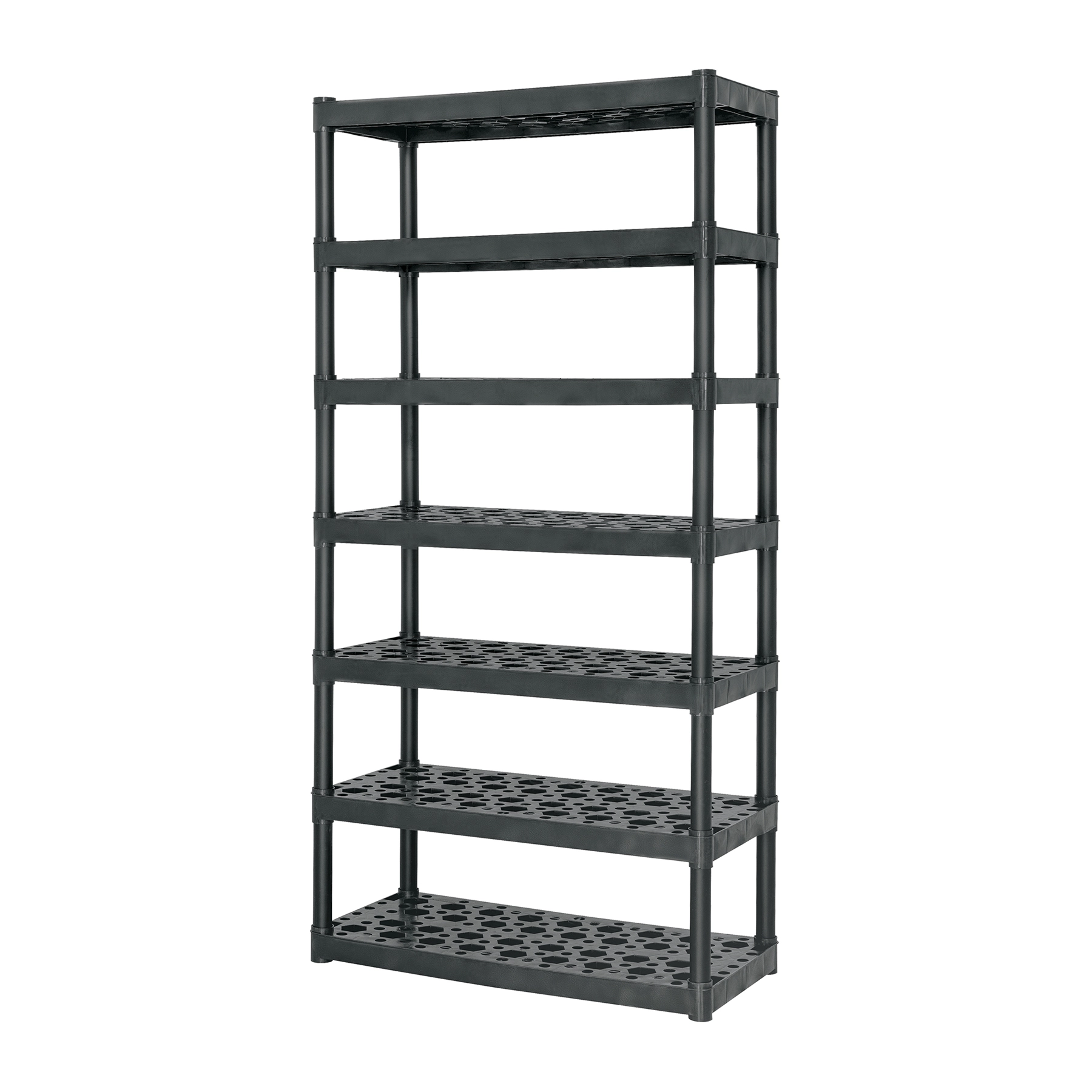 Estante plástico 7 repisas capacidad 60kg, 91x43x185, TRUPER
