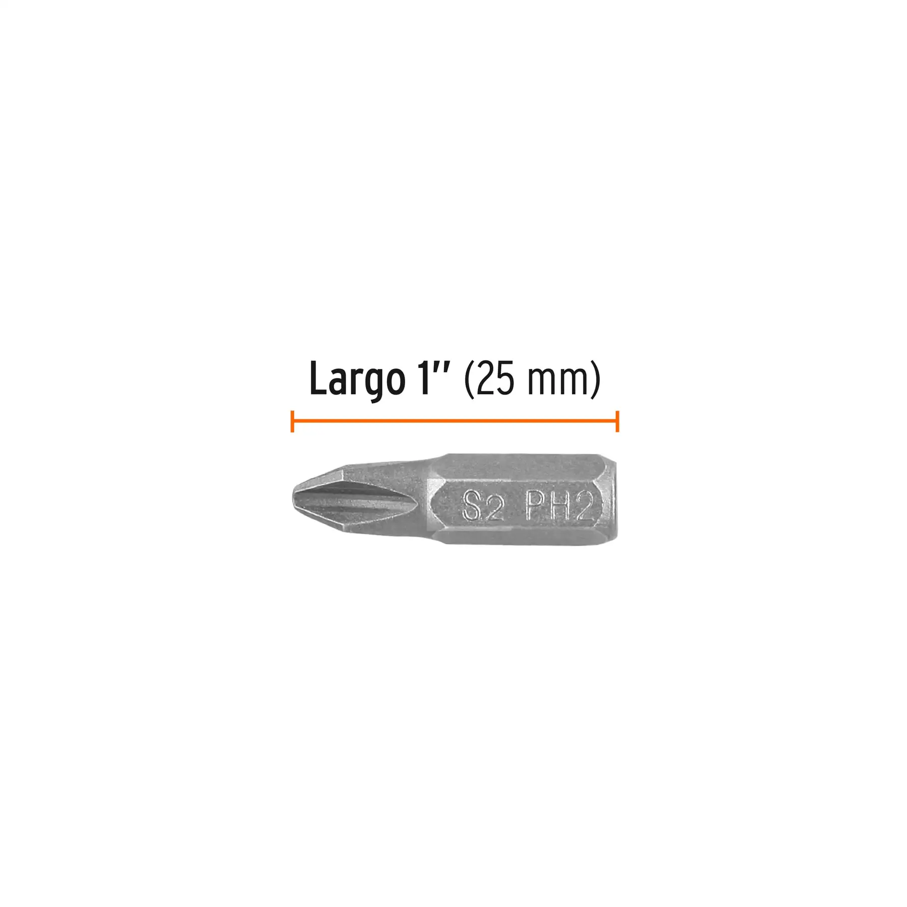 Estuche con 15 puntas de cruz PH2 largo 1', TRUPER EXPERT