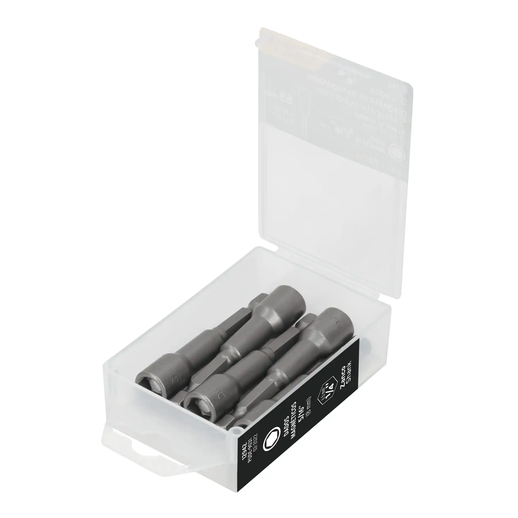 Estuche con 5 dados magnéticos de 5/16' largo 2-1/2', EXPERT