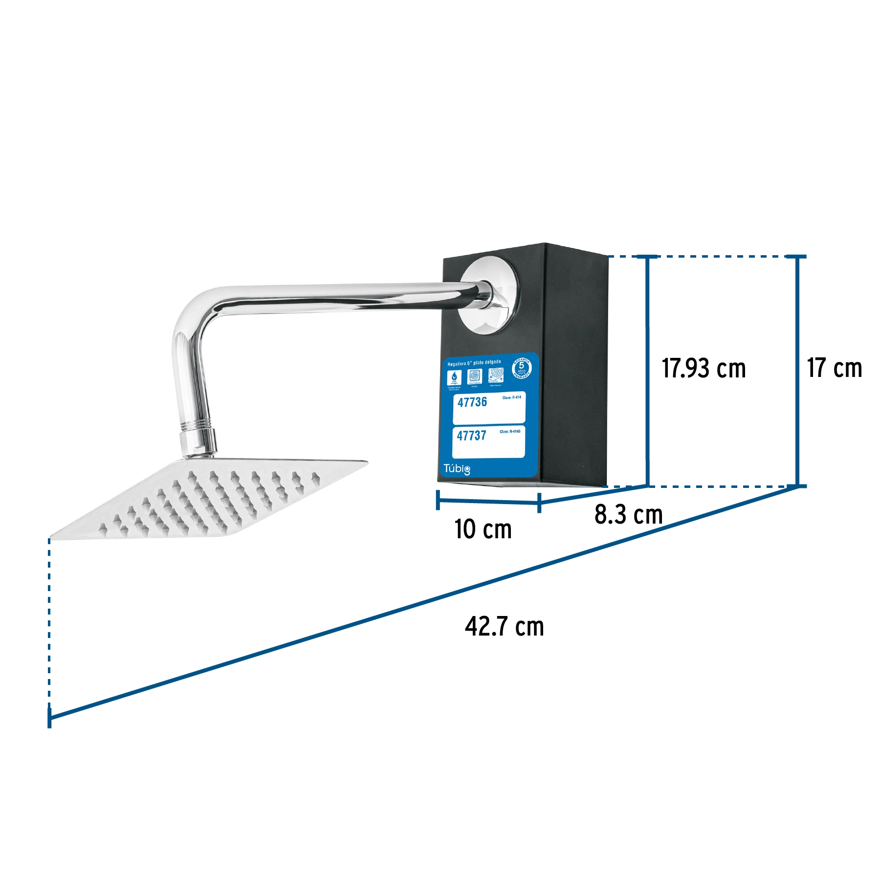 Exhibidor con regadera R-414, FOSET