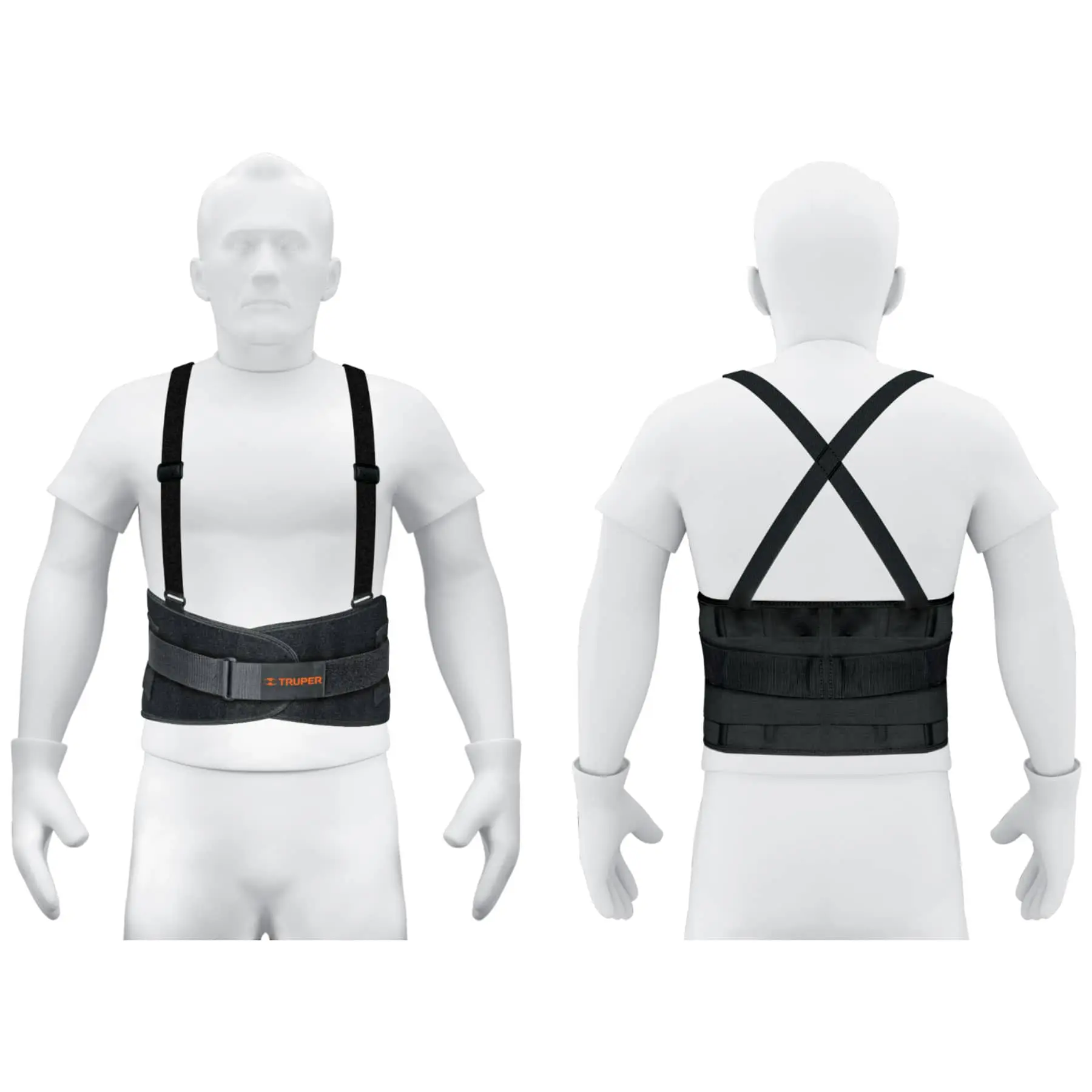 Faja lumbar con tercer cinturón, talla EG, TRUPER