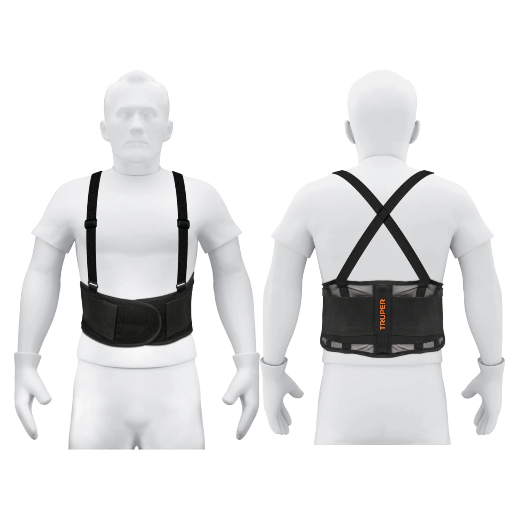 Faja lumbar de malla transpirable, talla G, TRUPER