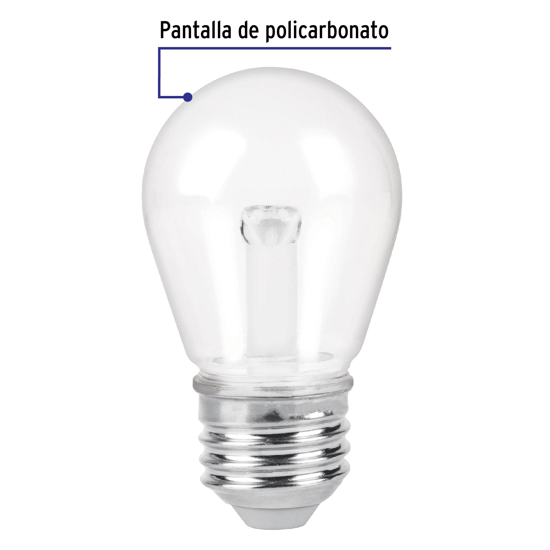 Foco LED 1 W sin filamento, S14, 2200K ambar, E26, VOLTECK