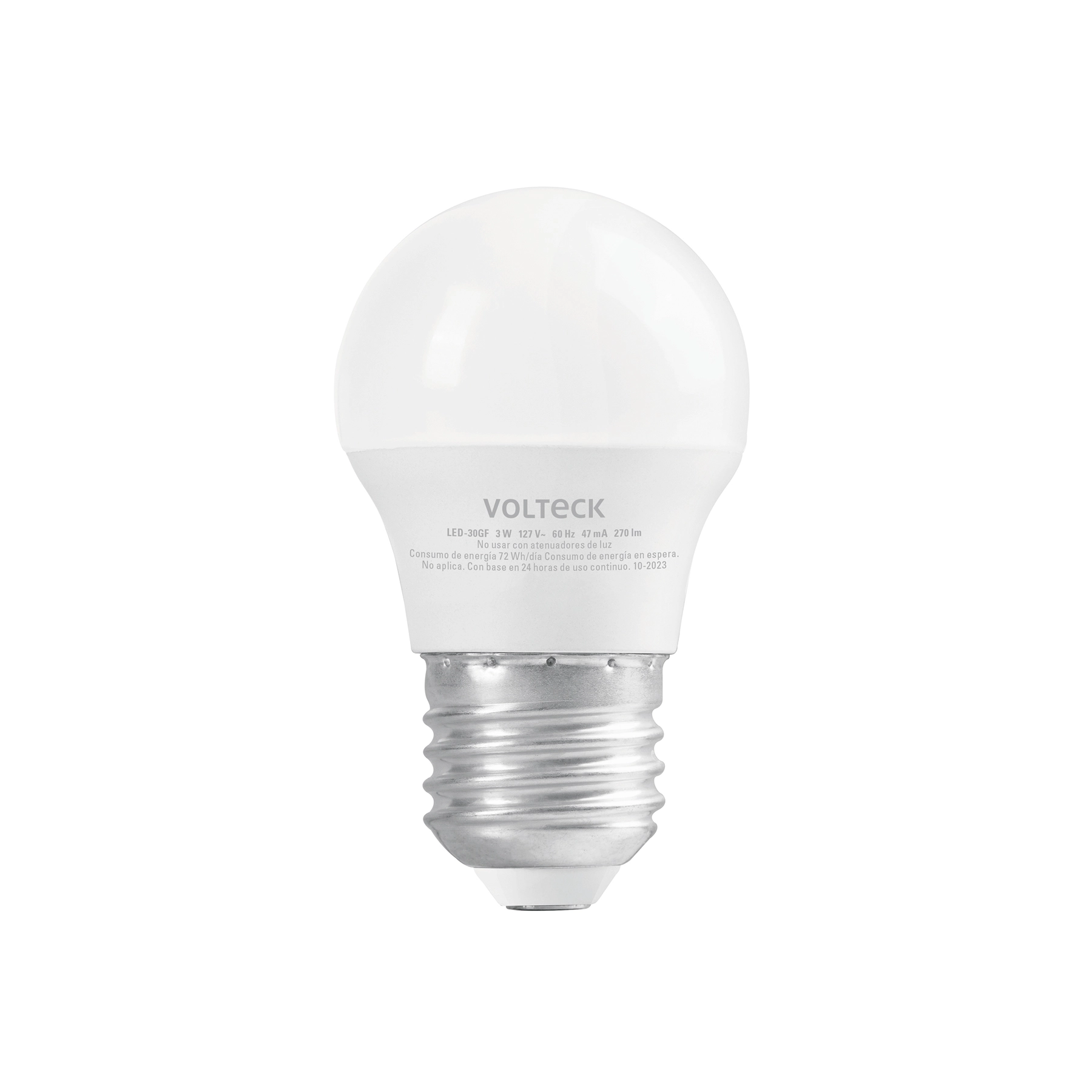Foco LED 3W (25W) G45, 6500K blanca fría, 270 lm, blíster