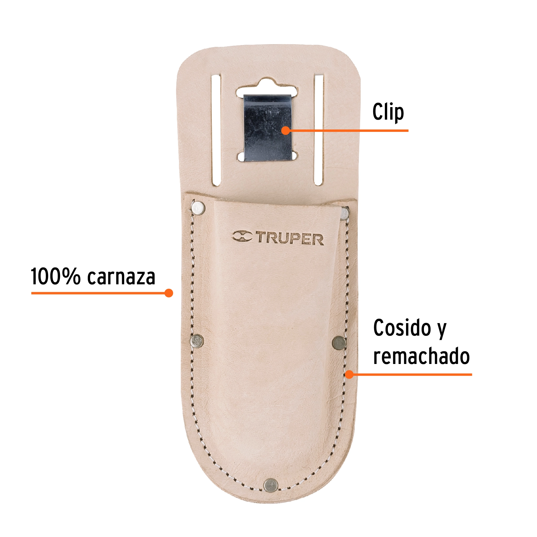 Funda de carnaza para tijeras de una mano, TRUPER