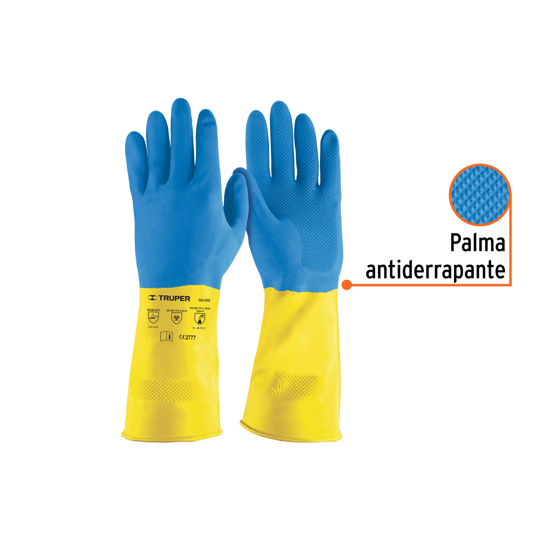 Guantes de látex reforzados para limpieza, EG, TRUPER