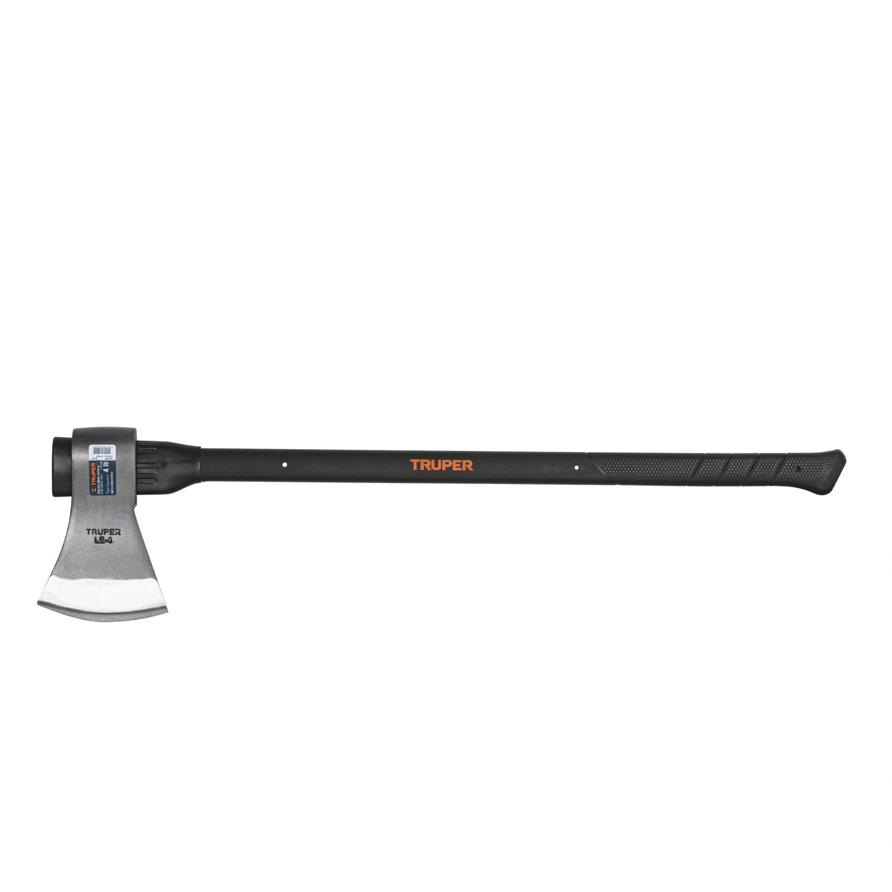 Hacha labor entera 4 lb, mango de fibra de vidrio 36',TRUPER