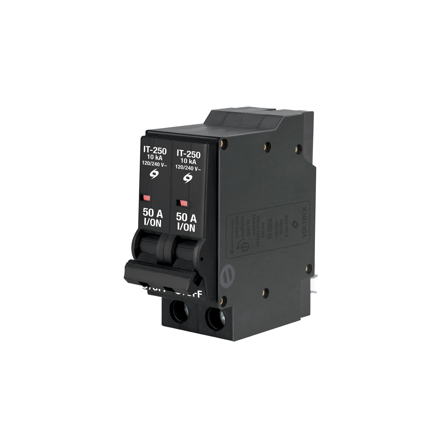 Interruptor de 2 polos 50A, enchufable, VOLTECK