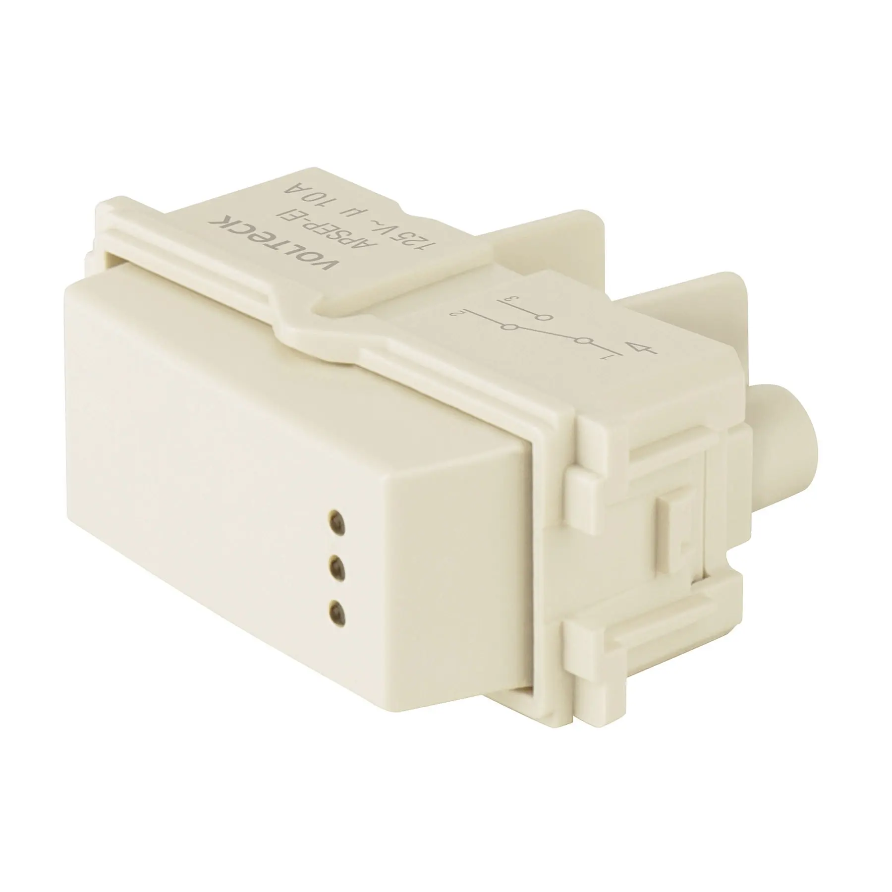 Interruptor de 3 vías con luz piloto, línea Italiana, marfil