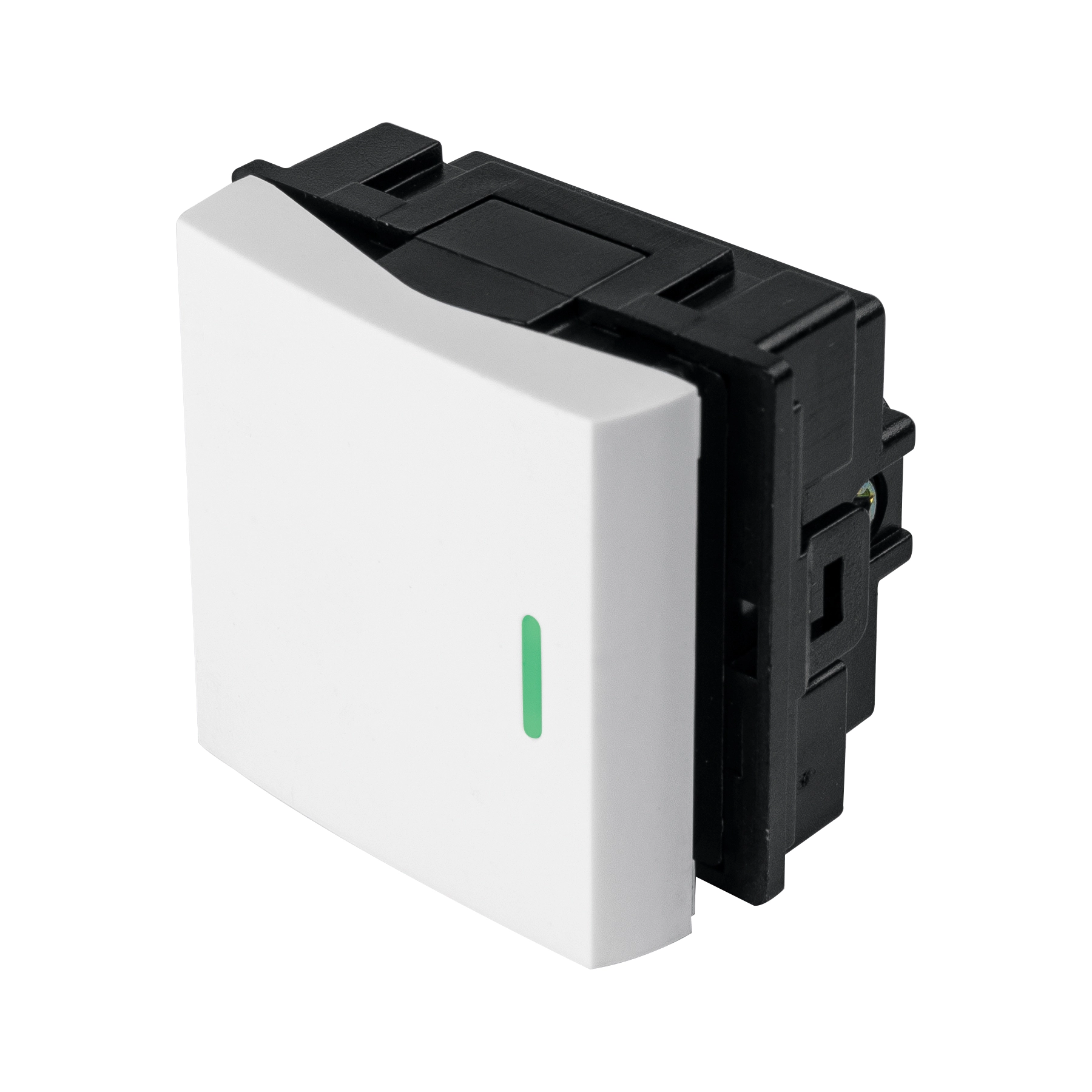 Interruptor sencillo de 1.5 módulos, línea Toledo, BASIC