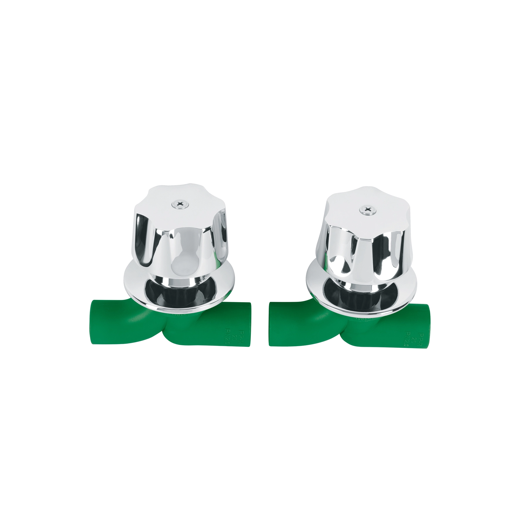 Juego de 2 llaves de empotrar PPR 1/2' con manerales, FOSET