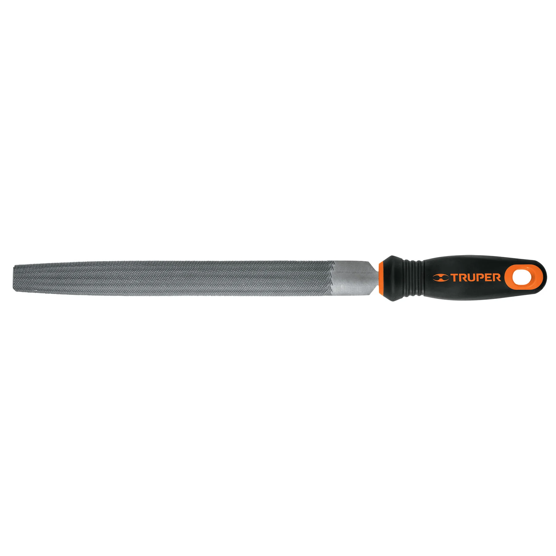 Lima media caña bastarda 10' con mango Comfort Grip, TRUPER