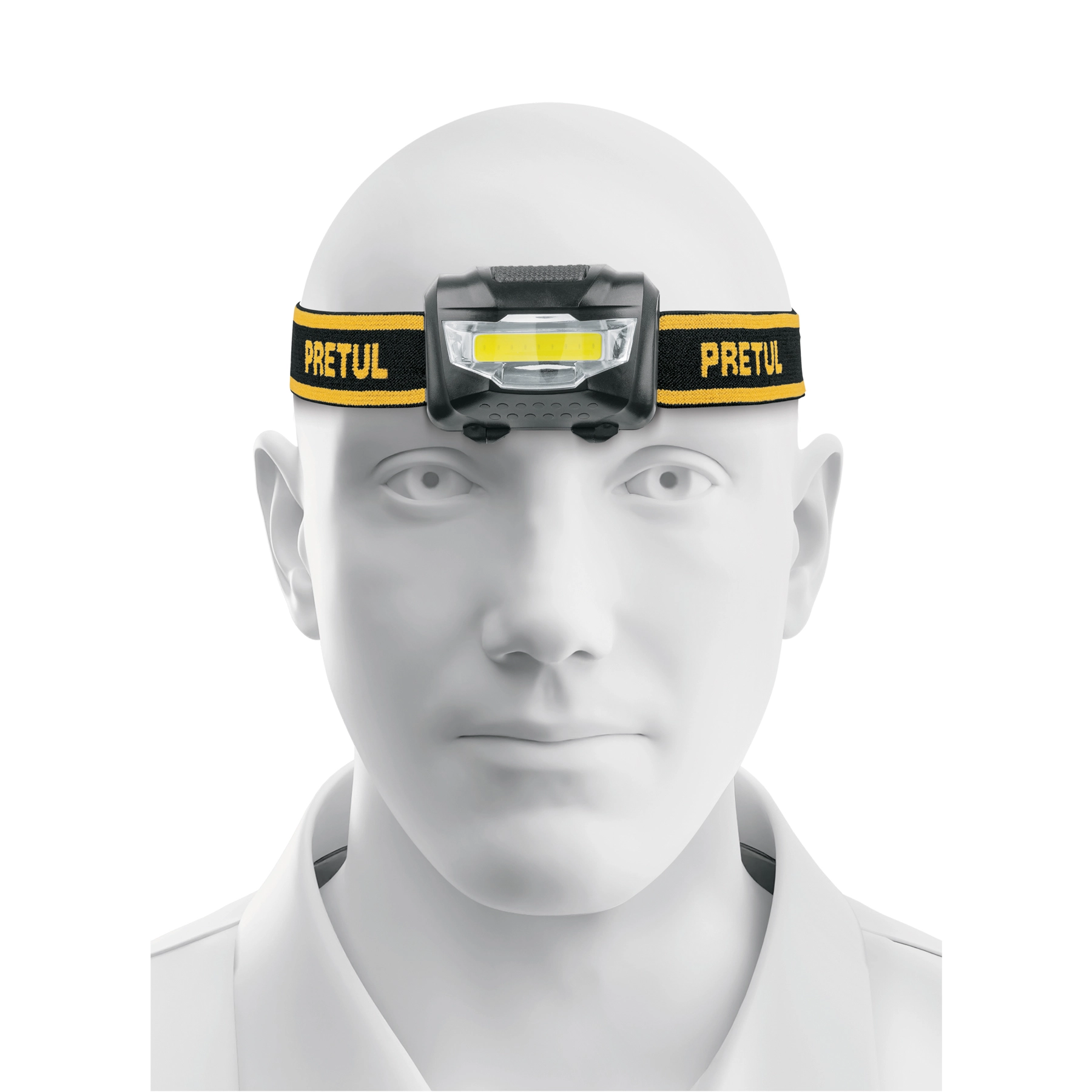 Linterna de minero LED 100 lm de 3 pilas AAA, PRETUL