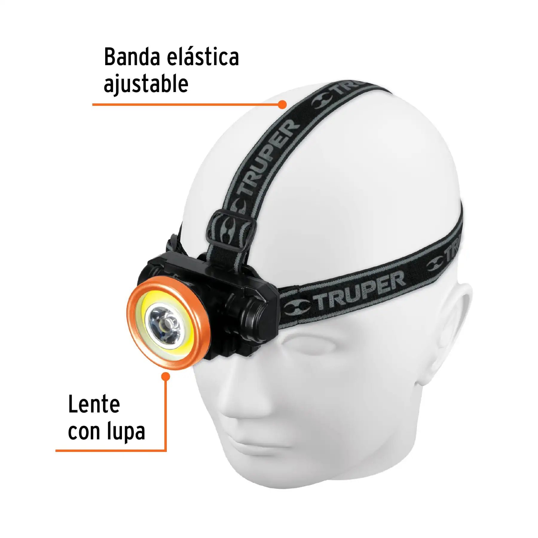 Linterna de minero LED 210 lm, recargable, TRUPER
