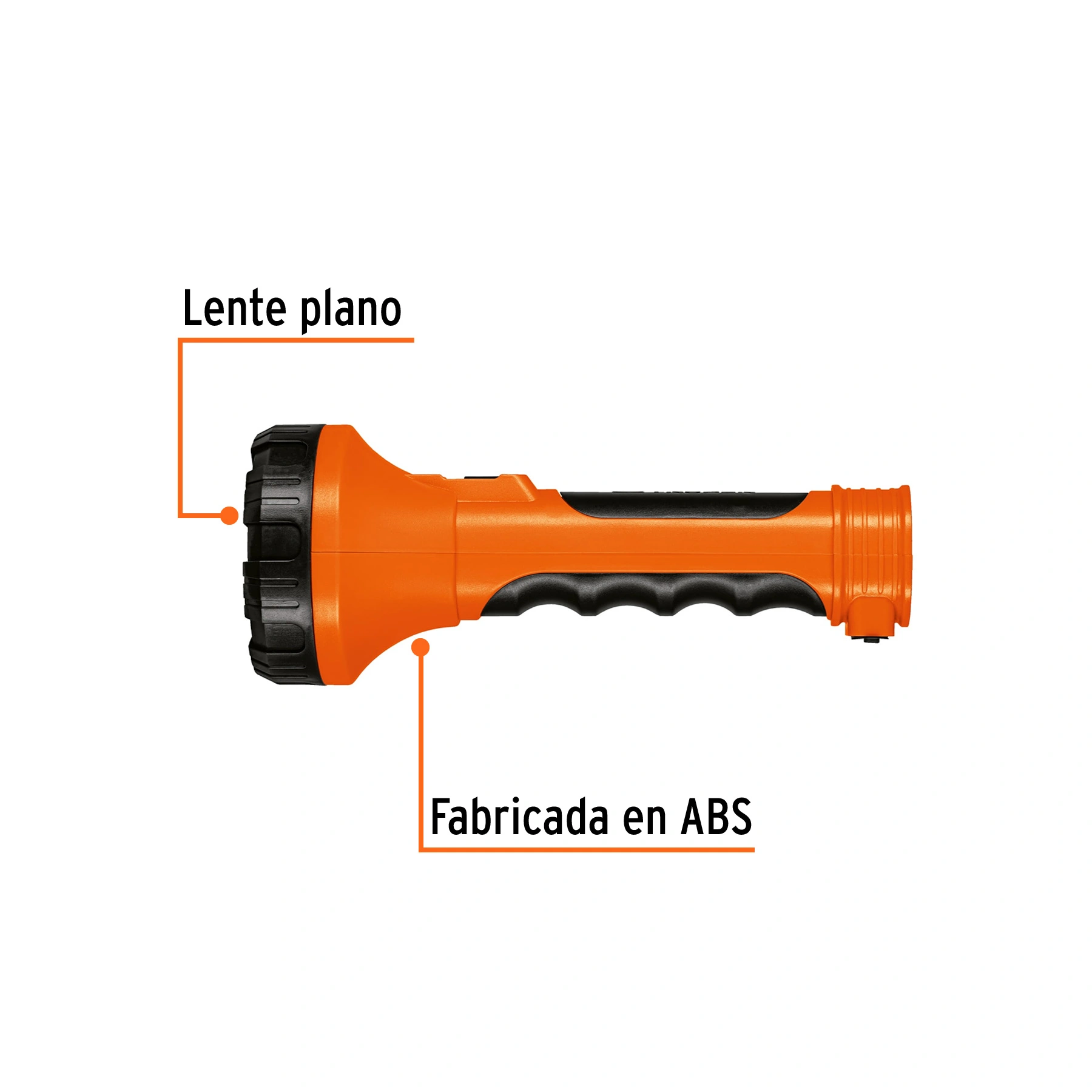 Linterna plástica de LED 350 lm, recargable, TRUPER