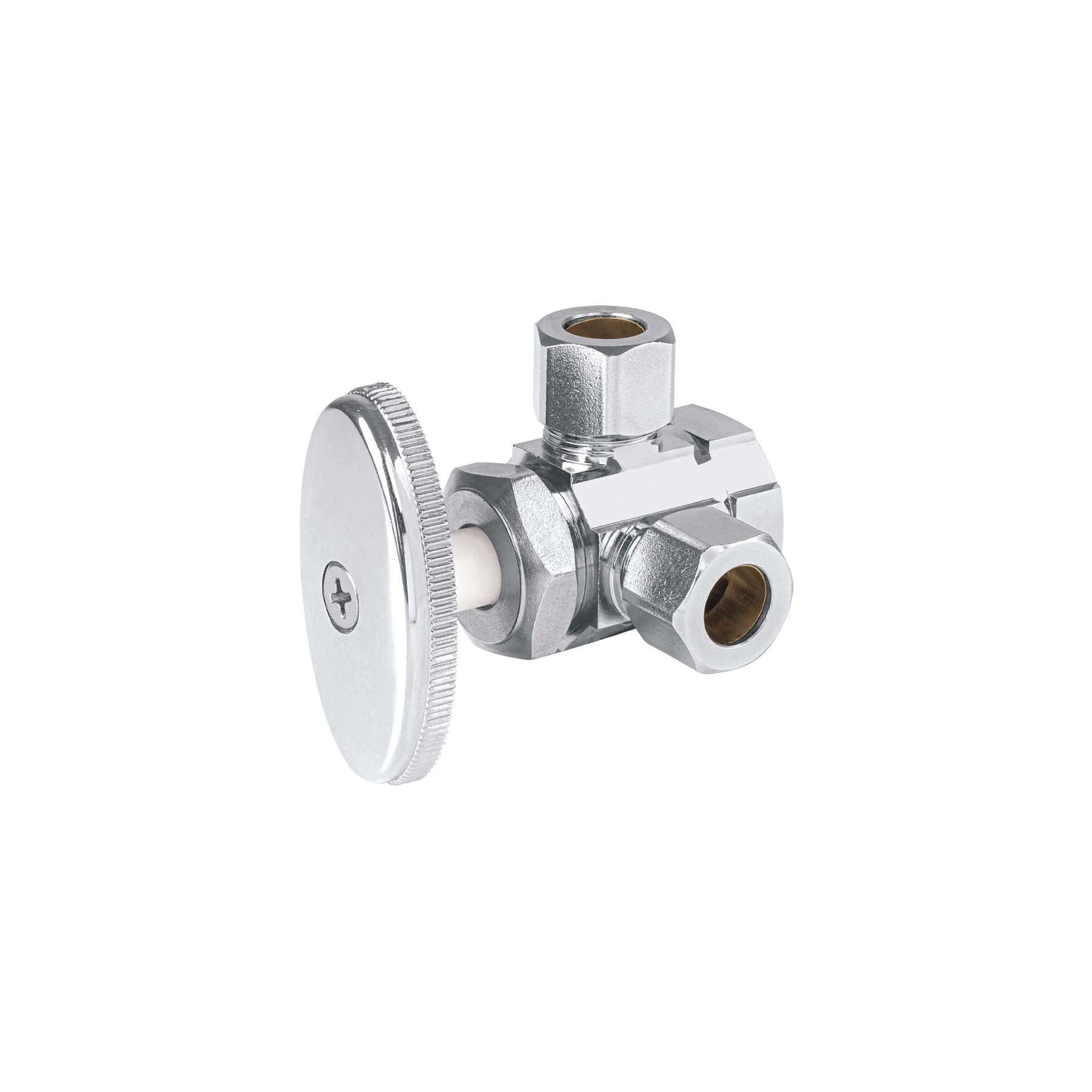 Llave ang. doble salida 3/8', multivuelta, barrilito, FOSET