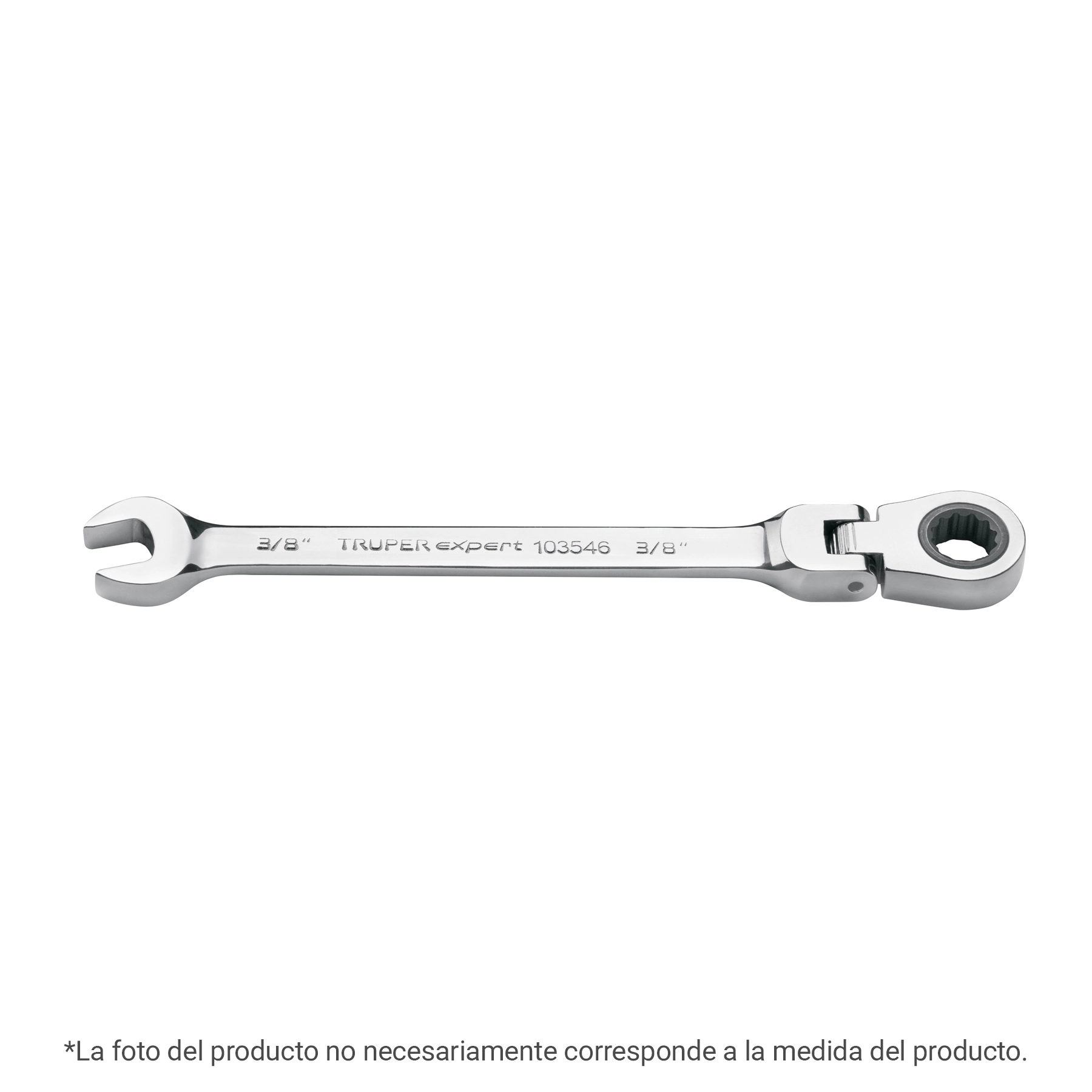 Llave combinada con matraca 13 mm flexible, EXPERT