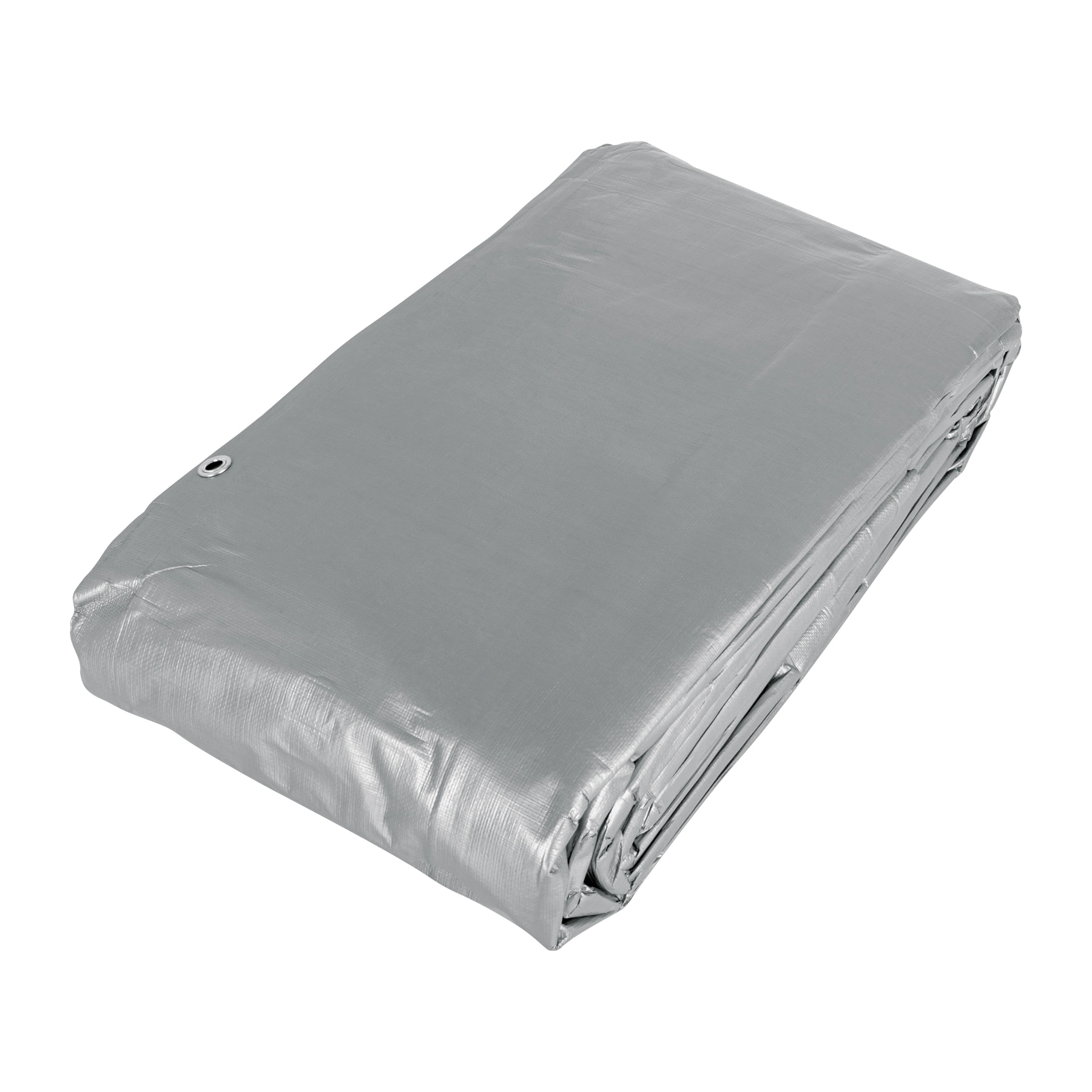 Lona de polietileno reforzada 6x12 m, gris, 180g/m2, TRUPER